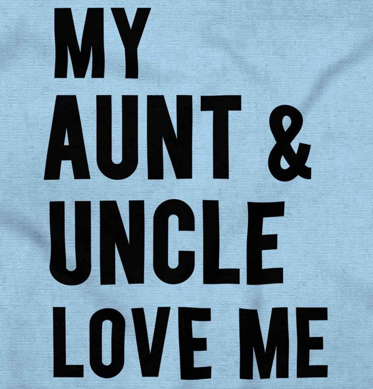 imageBrisco Brands Auntie Uncle Present Loved Niece Cute Baby Romper Boys or GirlsLight Blue