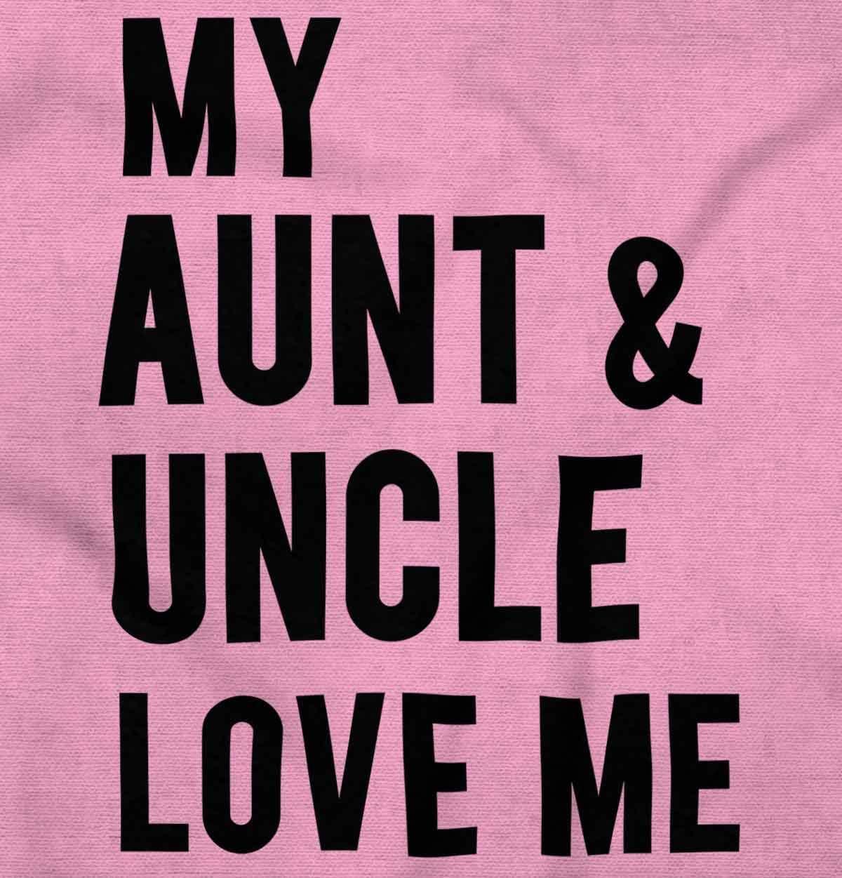 imageBrisco Brands Auntie Uncle Present Loved Niece Cute Baby Romper Boys or GirlsPink