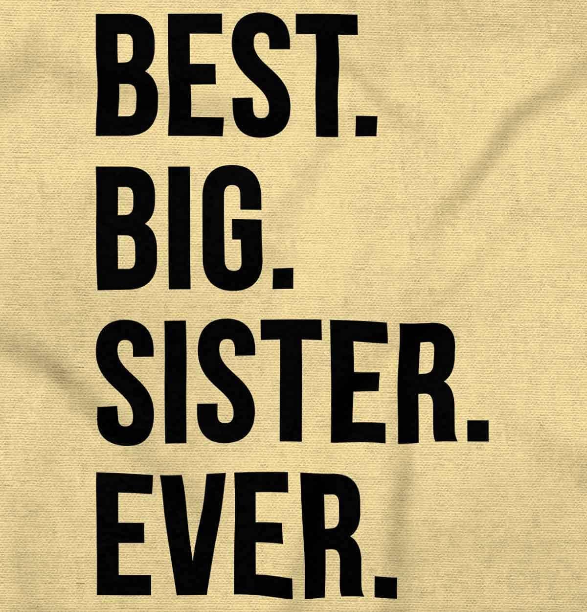 imageBrisco Brands Best Big Sister Ever Older Sibling Baby Bodysuit Jumper GirlsBanana