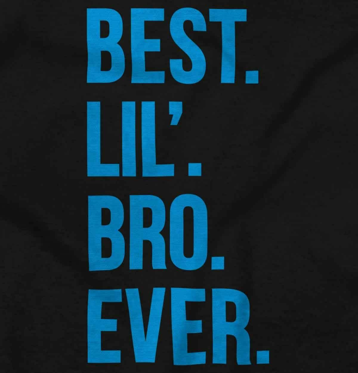 imageBrisco Brands Best Lil Bro Ever Cute Little Brother Baby Bodysuit Jumper BoysBlack