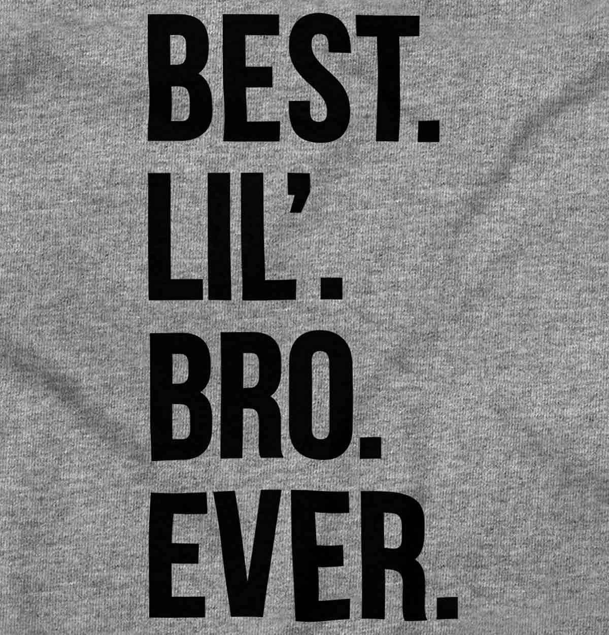 imageBrisco Brands Best Lil Bro Ever Cute Little Brother Baby Bodysuit Jumper BoysHeather