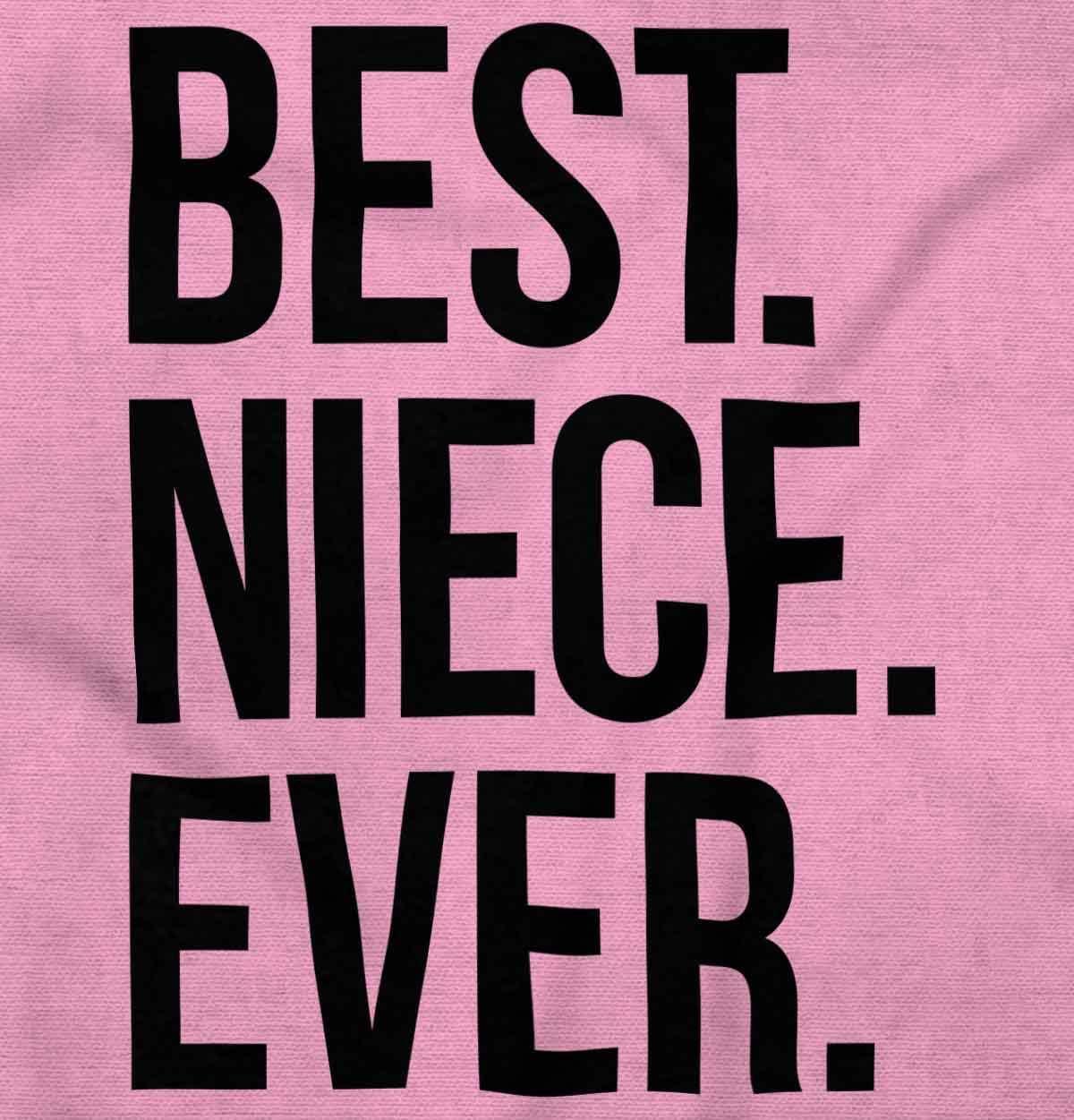 imageBrisco Brands Best Niece Ever Cute Family Relative Baby Bodysuit Jumper GirlsPink