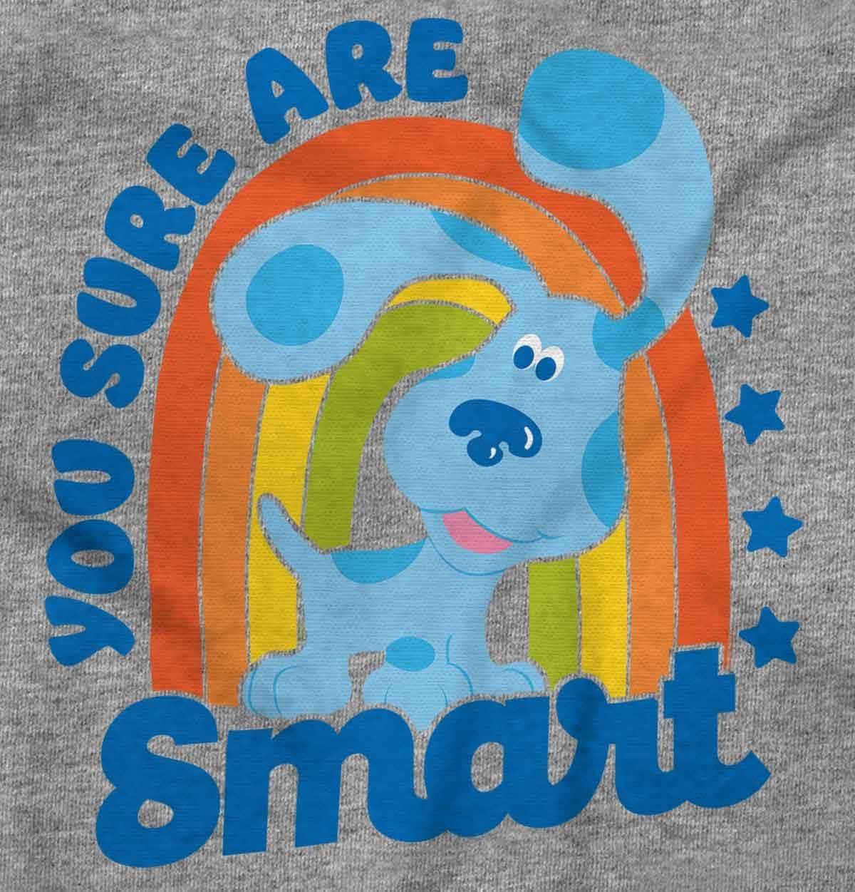 imageBrisco Brands Blues Clues You Sure Are Smart Baby Romper Boys or GirlsHeather
