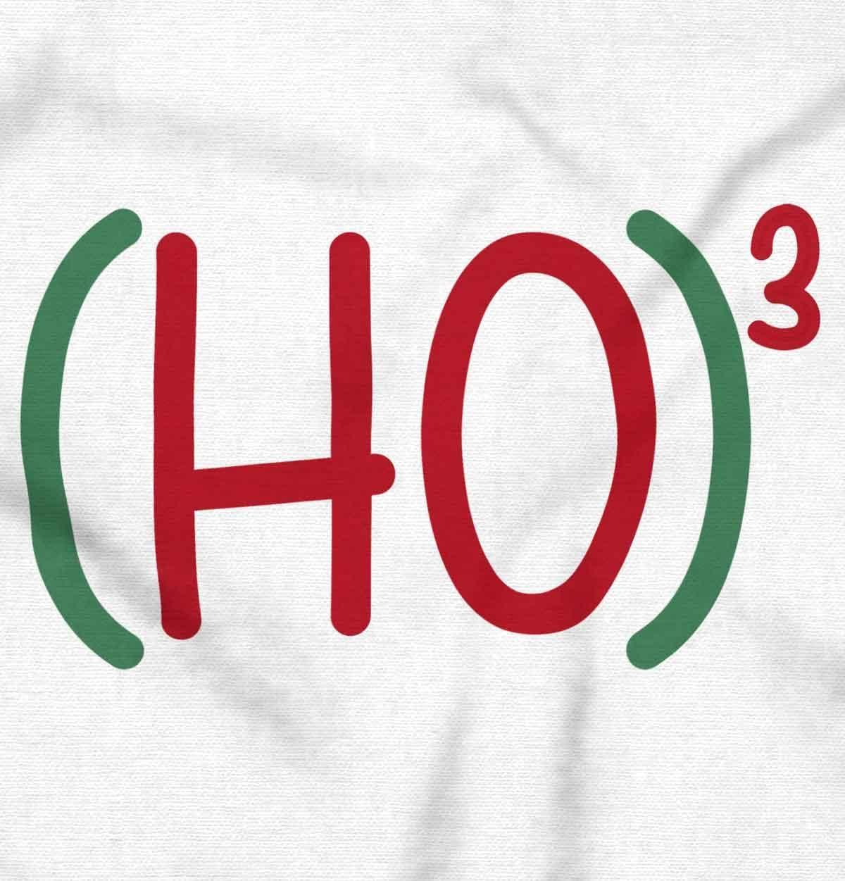 imageBrisco Brands Christmas Hohoho Cubed Mathematical Baby Romper Boys or GirlsWhite