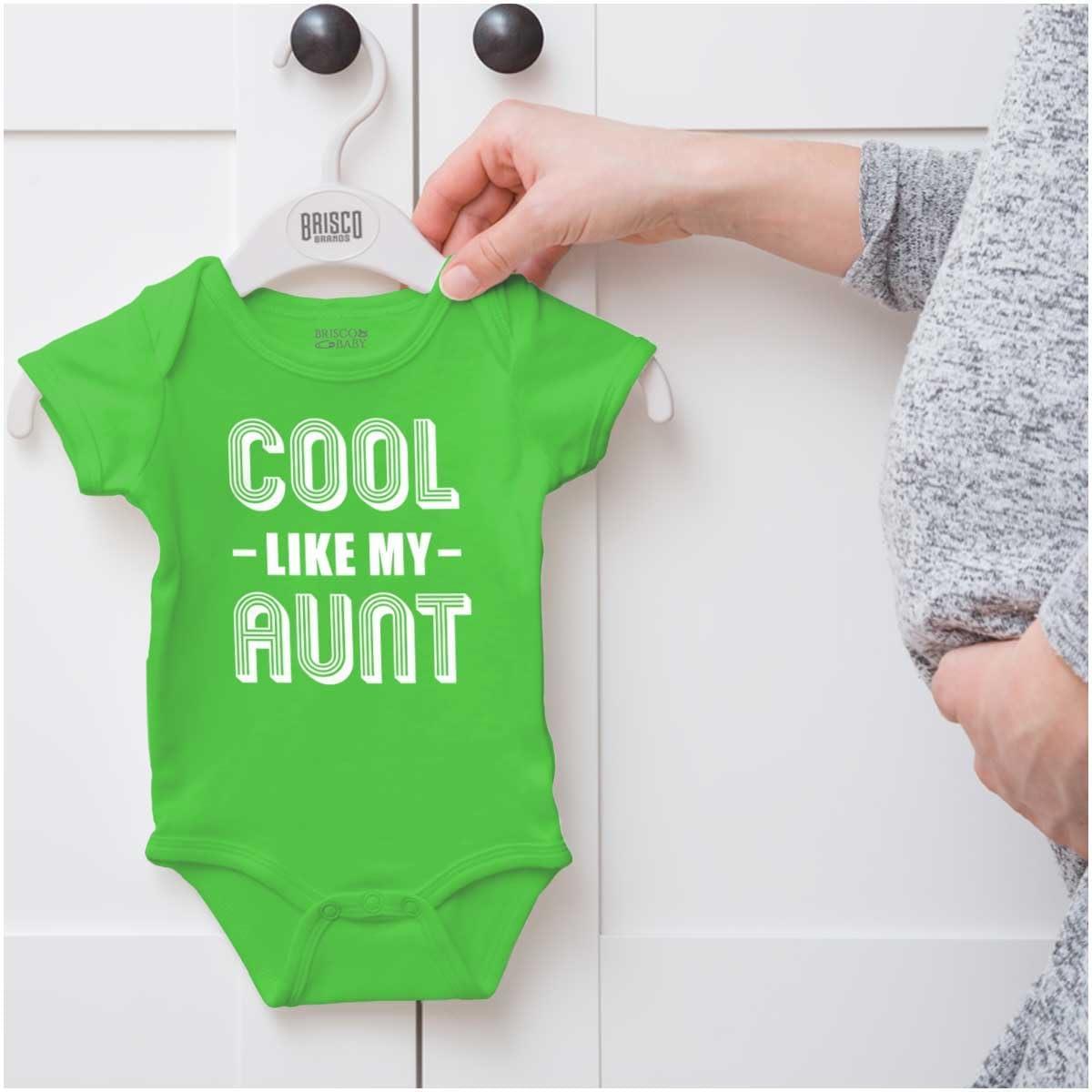 imageBrisco Brands Cool Aunts Funny Cute Nieces Nephews Baby Romper Boys or GirlsApple
