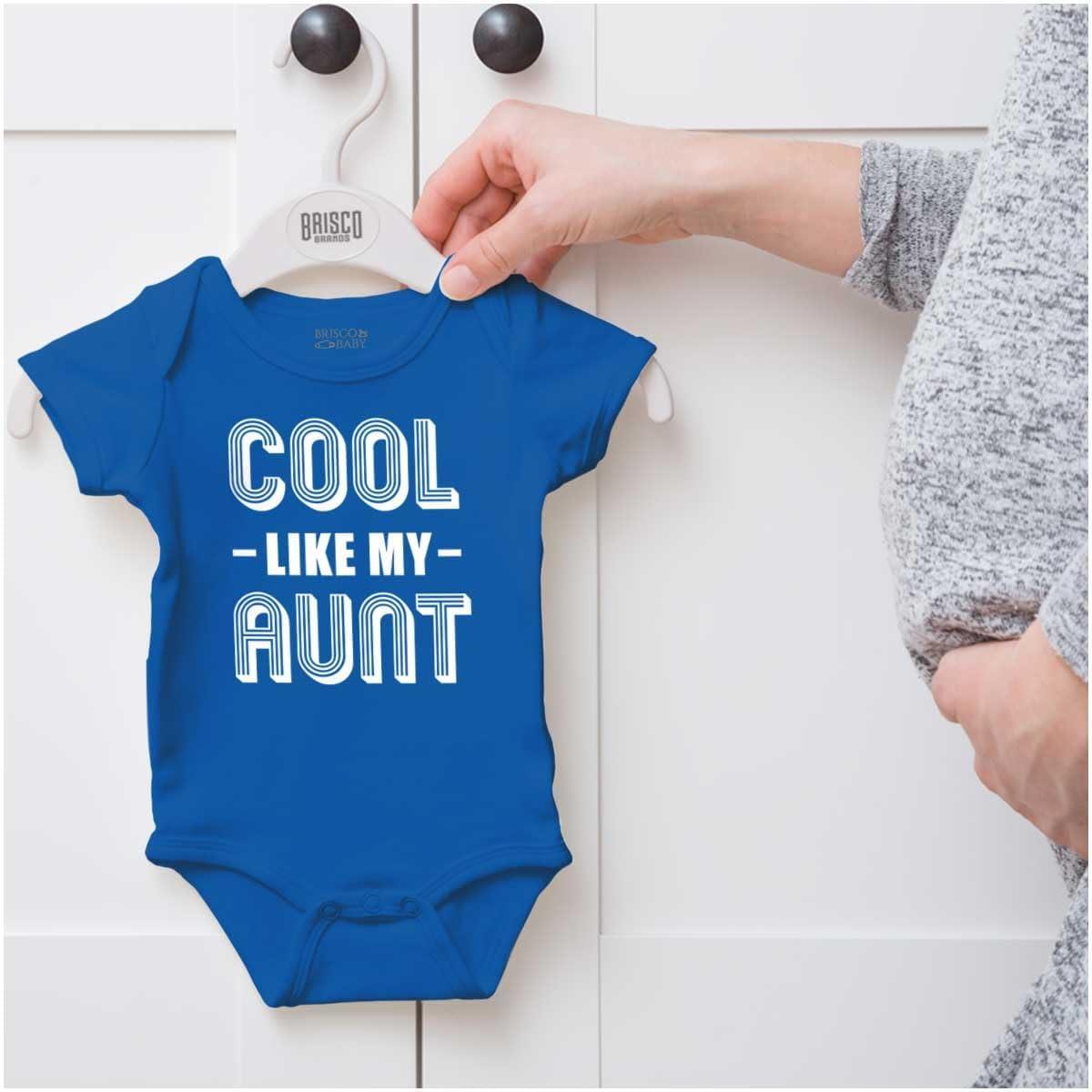 imageBrisco Brands Cool Aunts Funny Cute Nieces Nephews Baby Romper Boys or GirlsRoyal