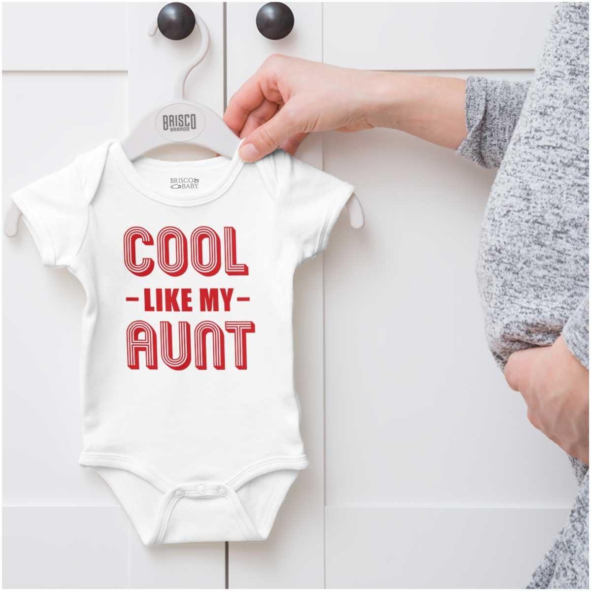 imageBrisco Brands Cool Aunts Funny Cute Nieces Nephews Baby Romper Boys or GirlsWhite