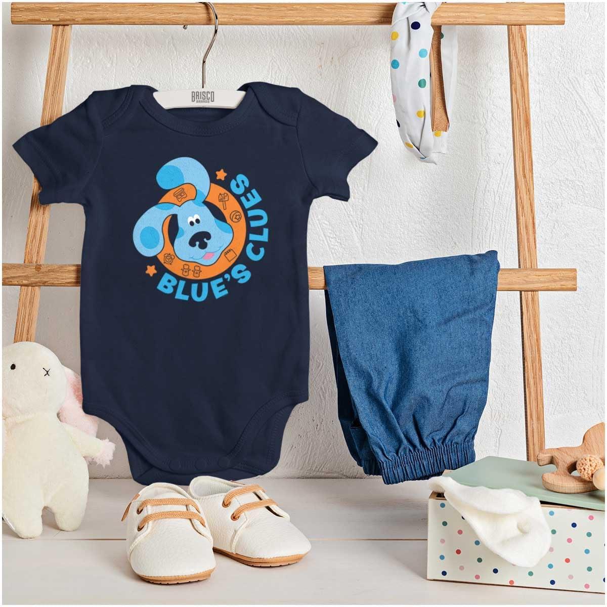 imageBrisco Brands Cute Blues Clues Puppy and Friends Baby Romper Boys or GirlsNavy