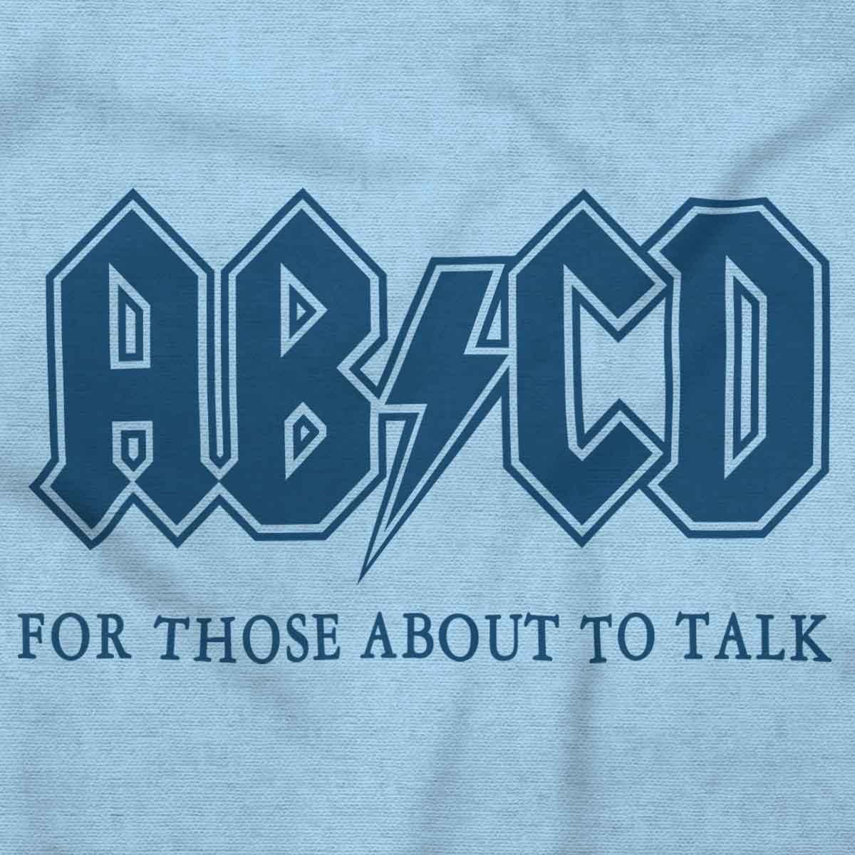 imageBrisco Brands Cutest Lil Rockstar Music Lover ABCD Baby Romper Boys or GirlsAbcd Light Blue