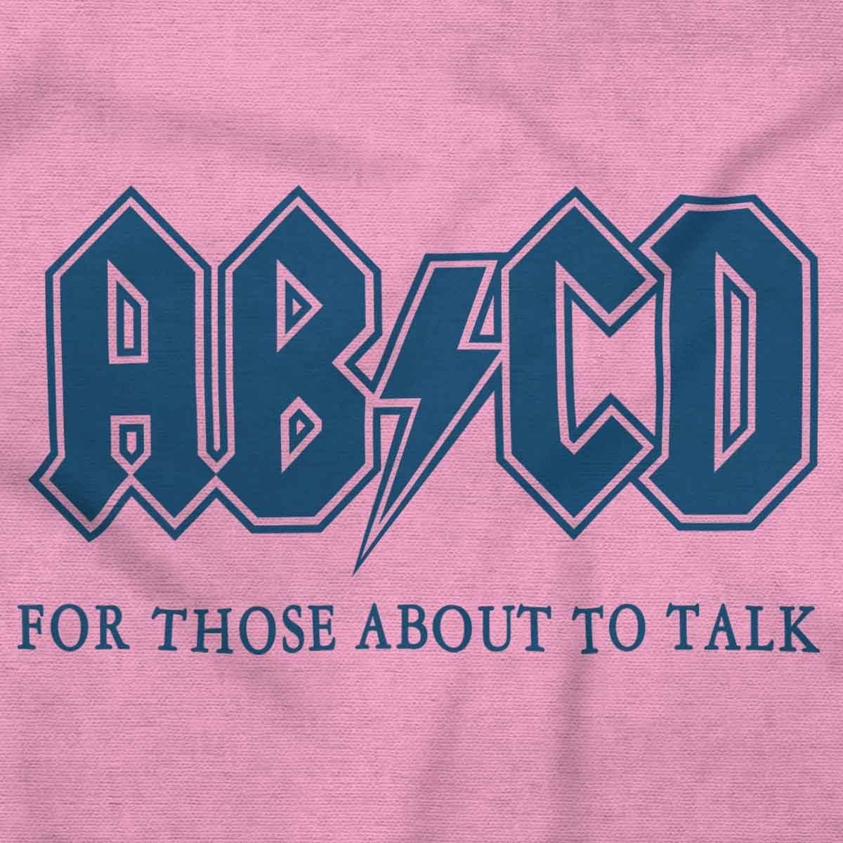 imageBrisco Brands Cutest Lil Rockstar Music Lover ABCD Baby Romper Boys or GirlsAbcd Pink