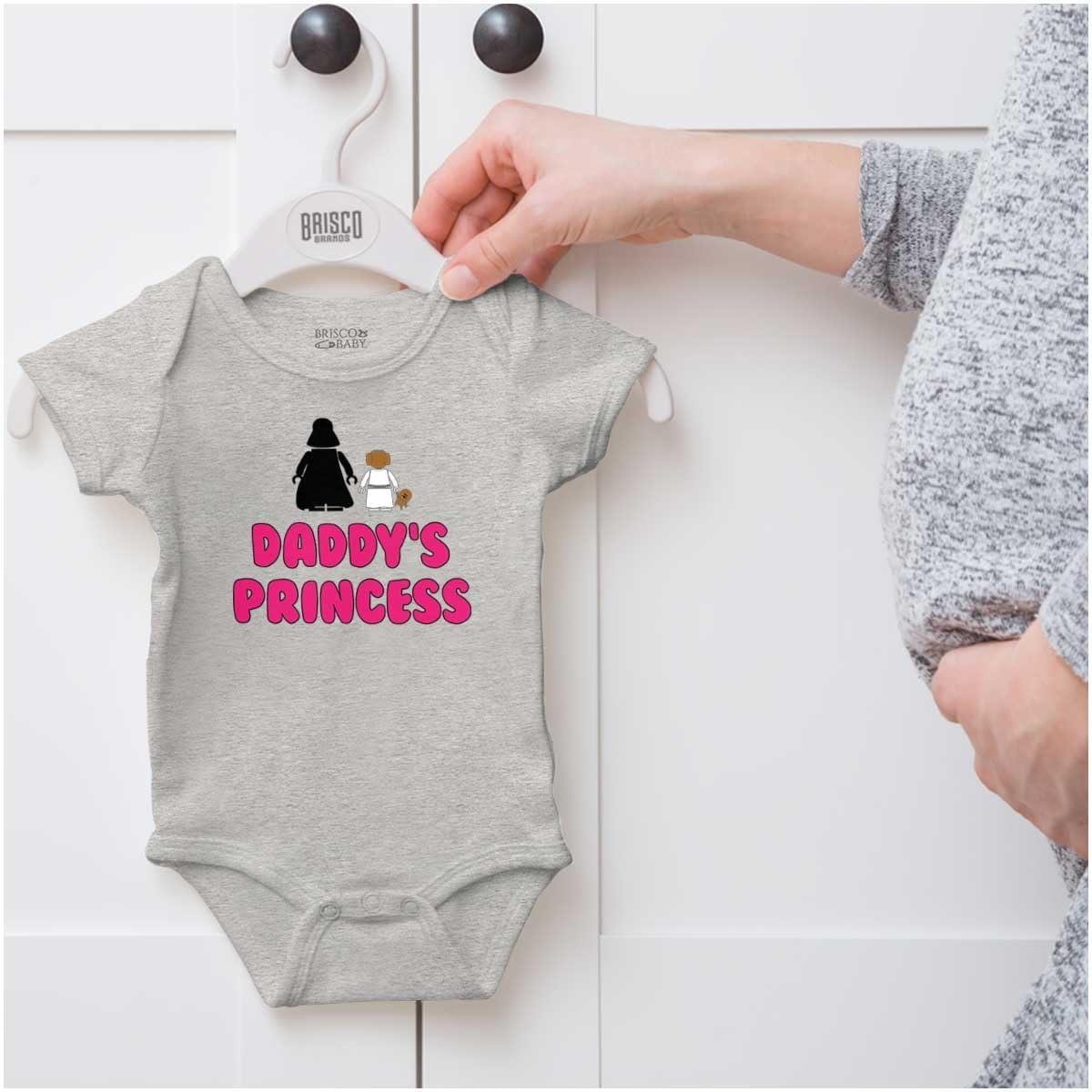 imageBrisco Brands Daddys Princess Dark Galaxy Baby Bodysuit Jumper GirlsHeather