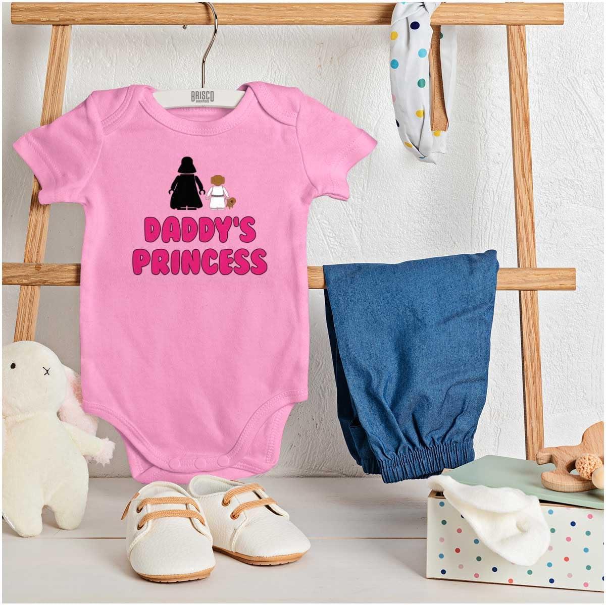 imageBrisco Brands Daddys Princess Dark Galaxy Baby Bodysuit Jumper GirlsPink