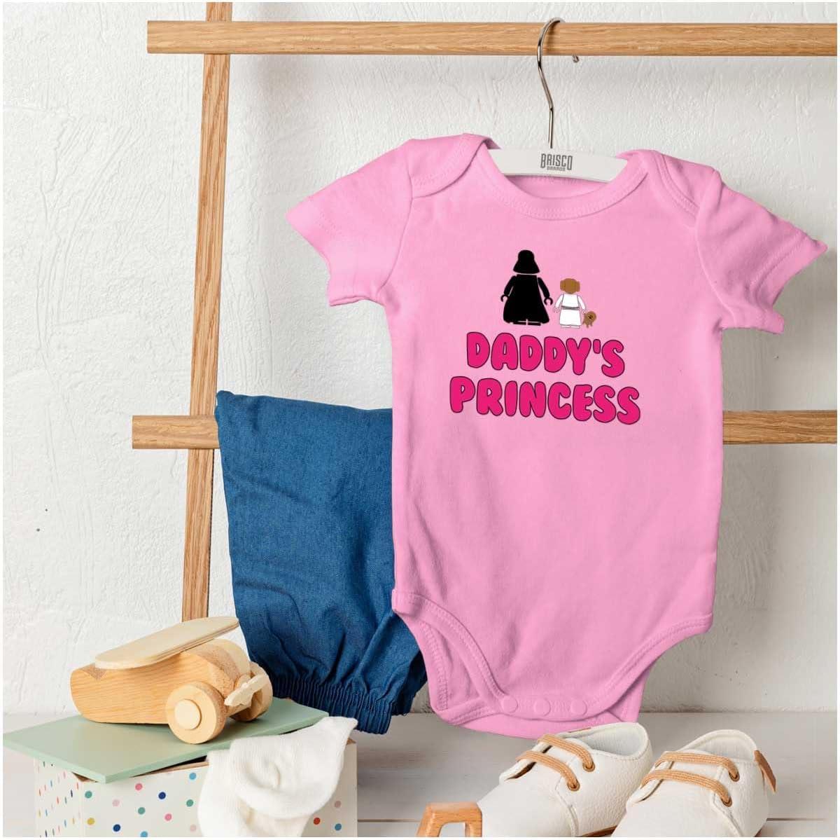 imageBrisco Brands Daddys Princess Dark Galaxy Baby Bodysuit Jumper GirlsPink