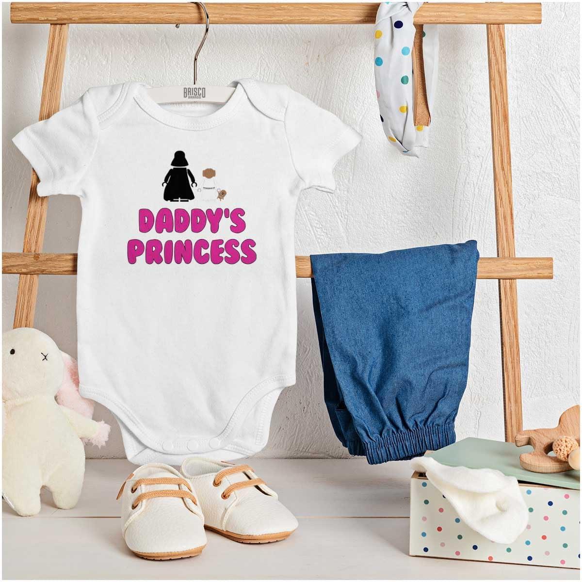 imageBrisco Brands Daddys Princess Dark Galaxy Baby Bodysuit Jumper GirlsWhite