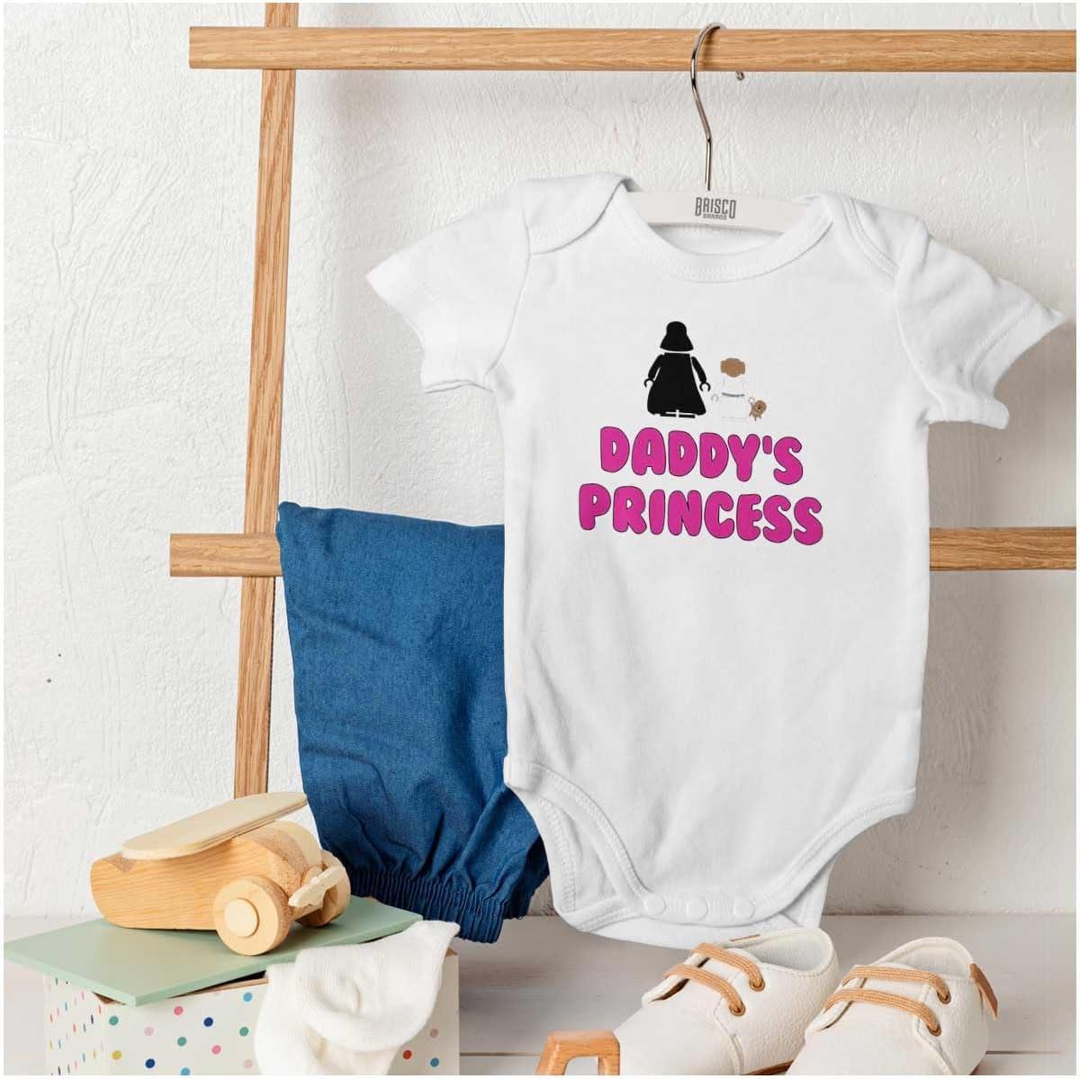 imageBrisco Brands Daddys Princess Dark Galaxy Baby Bodysuit Jumper GirlsWhite