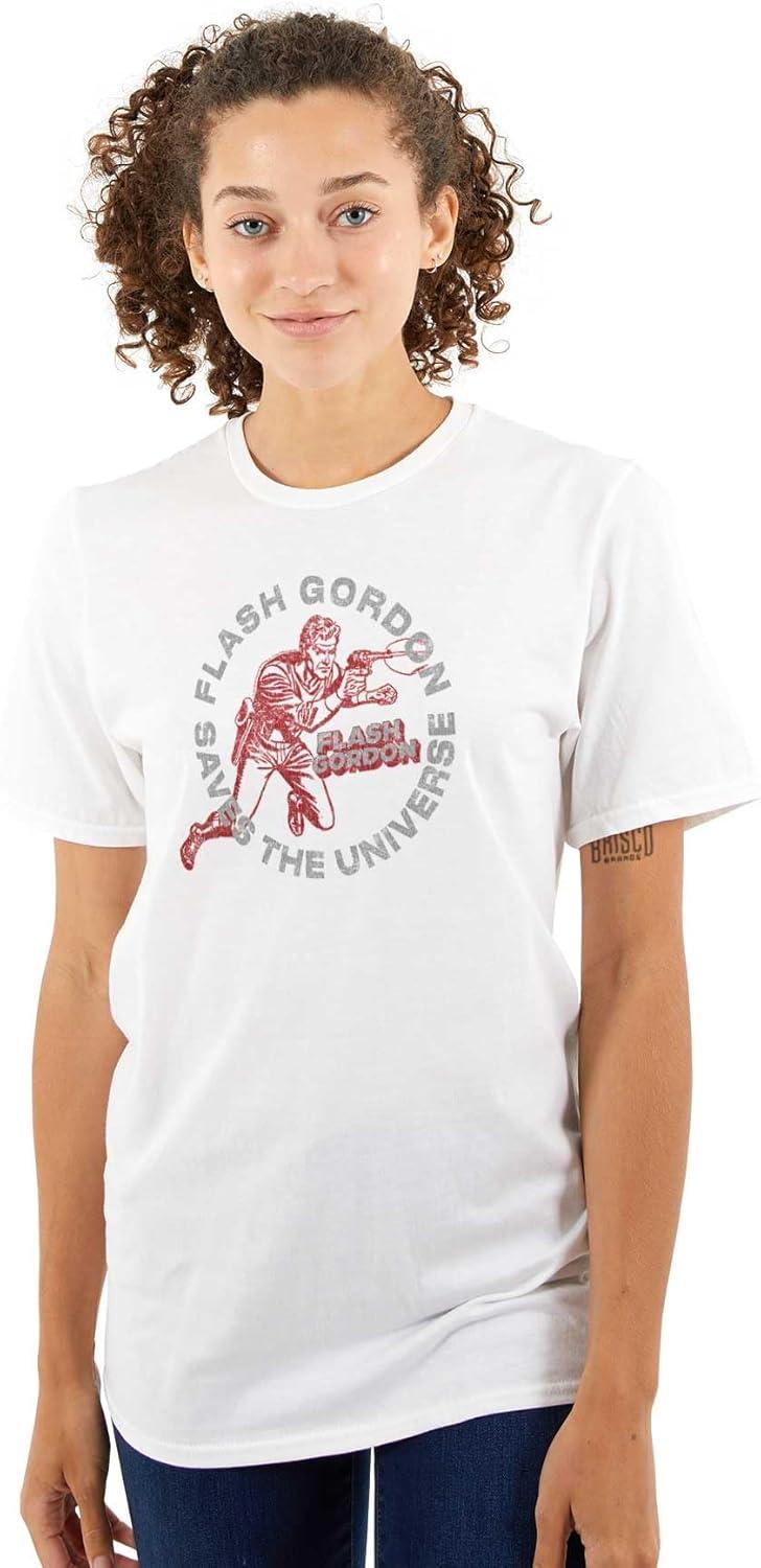 imageBrisco Brands Flash Gordon Superhero Comic Book Graphic T Shirt Men or WomenWhite