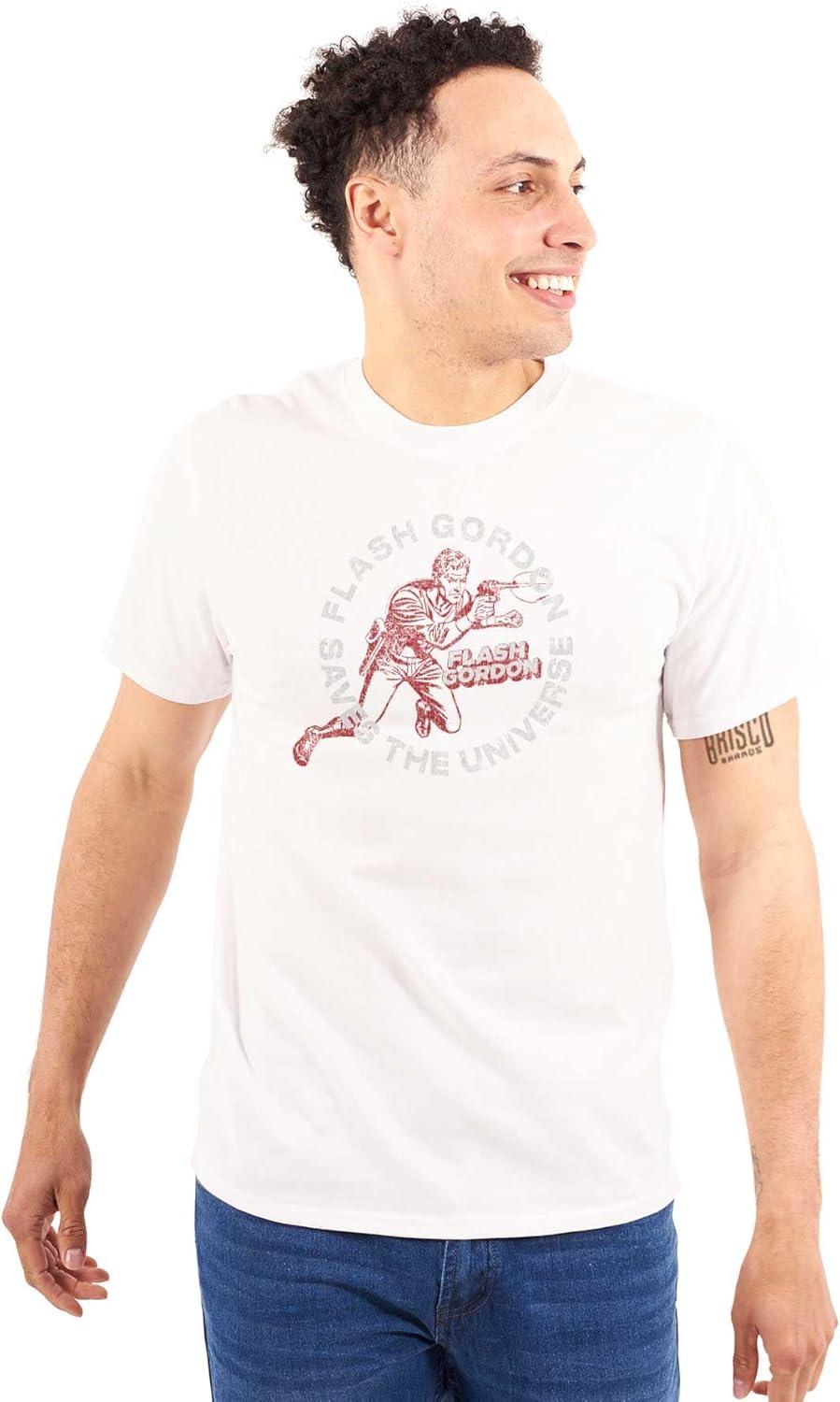 imageBrisco Brands Flash Gordon Superhero Comic Book Graphic T Shirt Men or WomenWhite