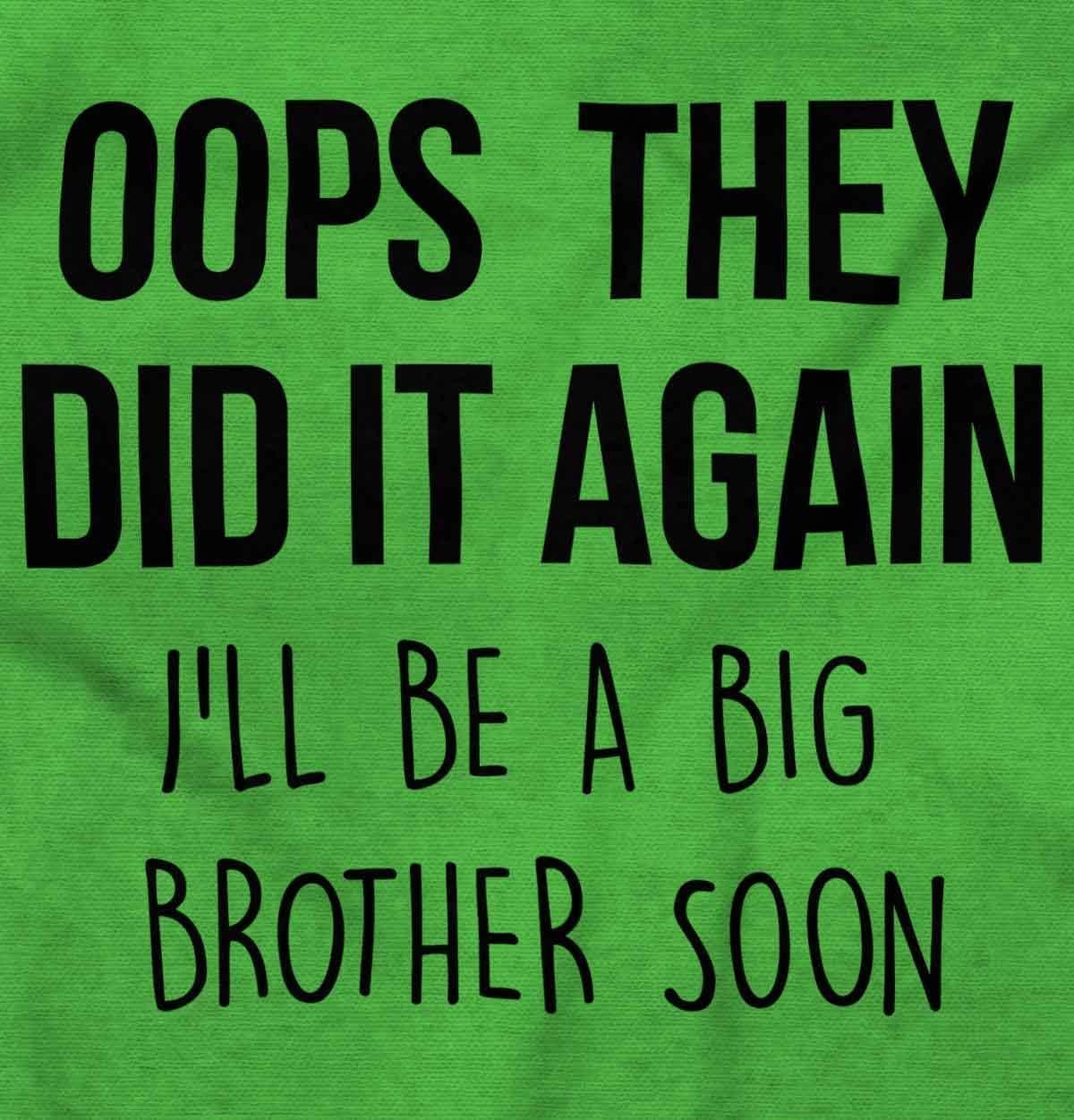 imageBrisco Brands Funny Big Brother Baby Announcement Baby Bodysuit Jumper BoysApple