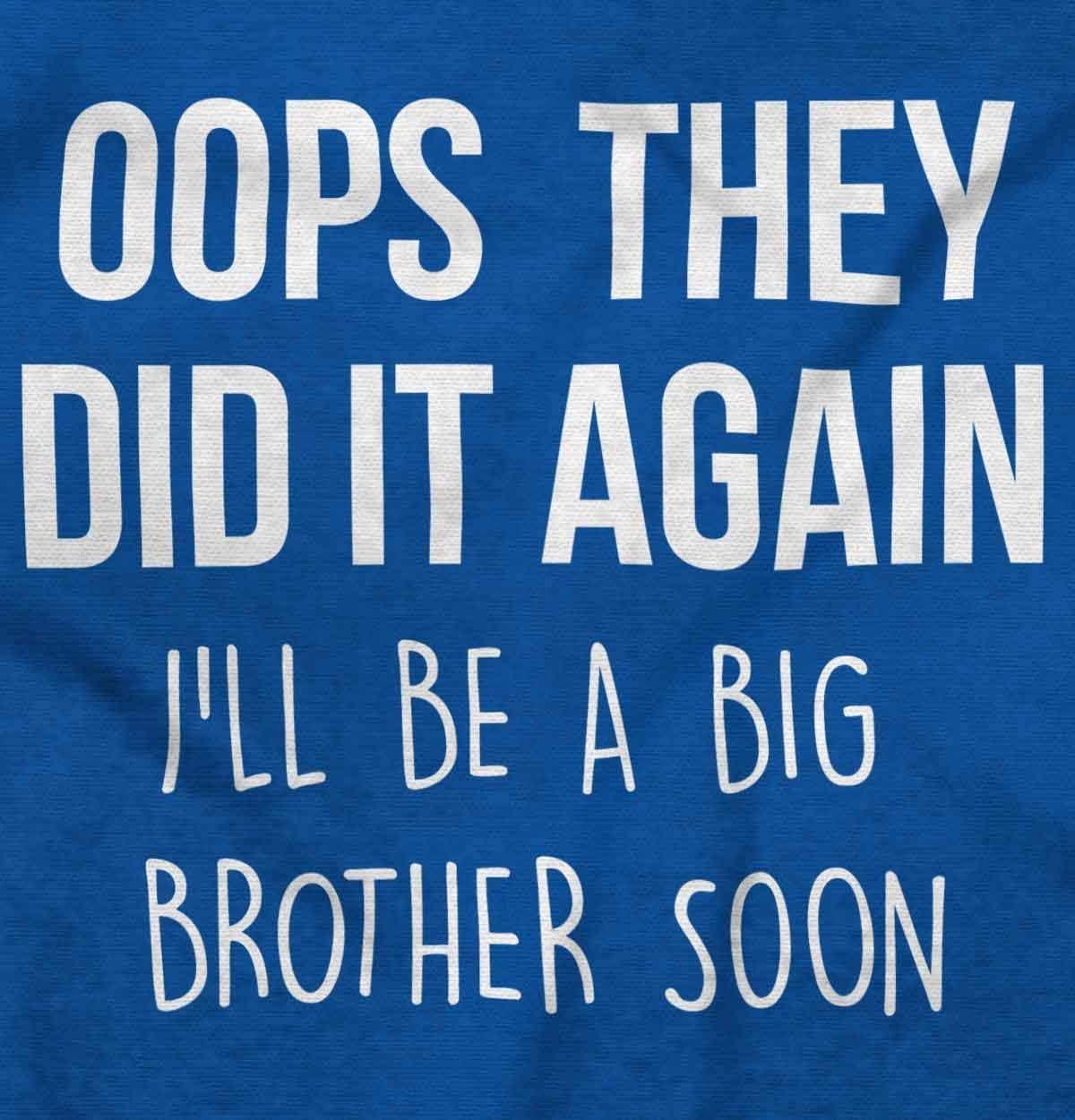 imageBrisco Brands Funny Big Brother Baby Announcement Baby Bodysuit Jumper BoysRoyal