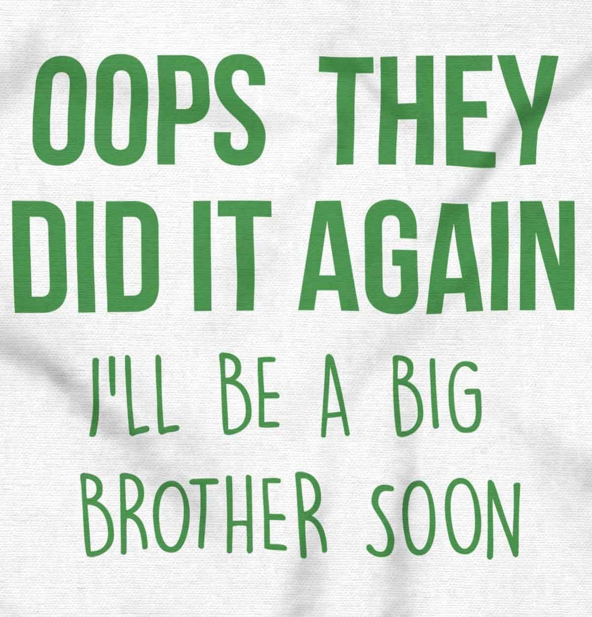imageBrisco Brands Funny Big Brother Baby Announcement Baby Bodysuit Jumper BoysWhite