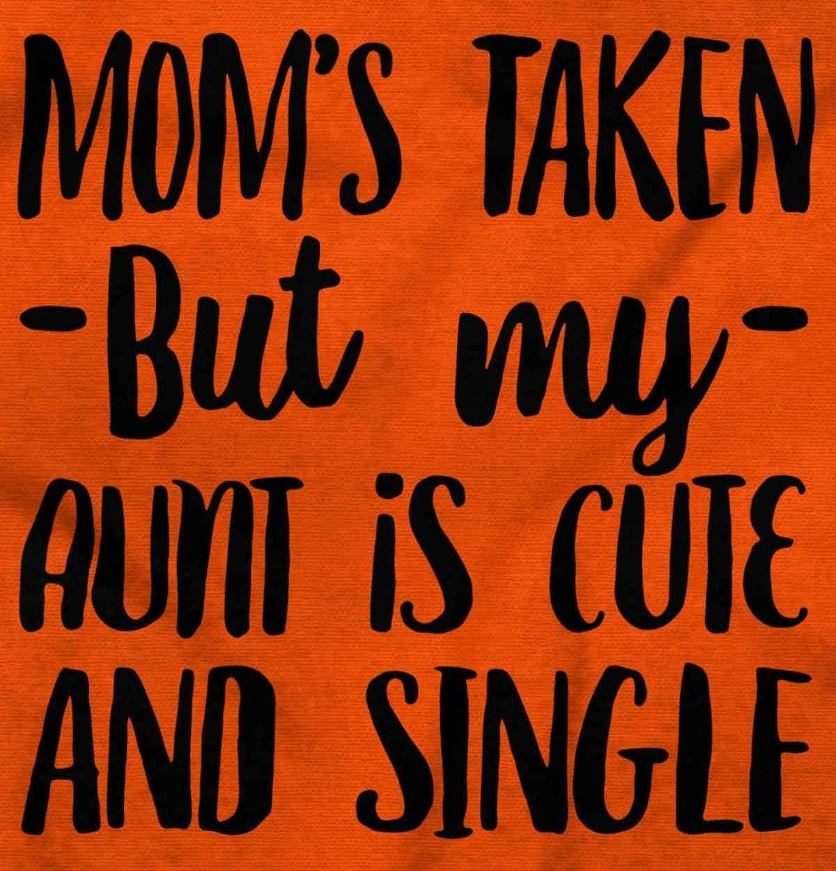 imageBrisco Brands Funny Single Aunts Cute Niece Nephew Baby Romper Boys or GirlsOrange