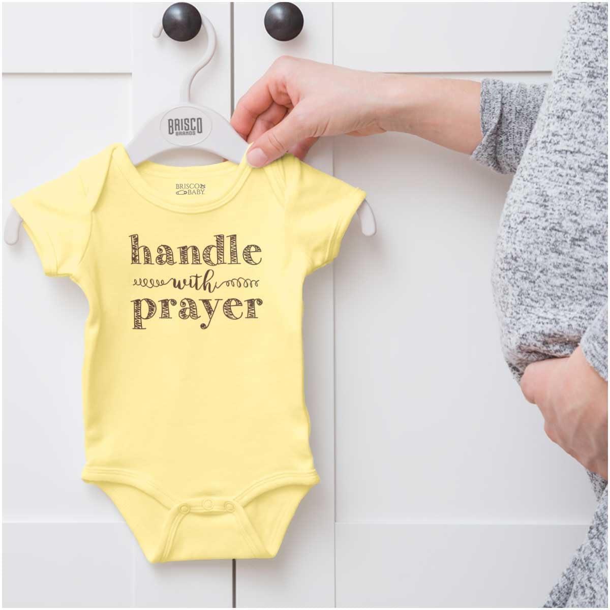 imageBrisco Brands Handle Prayer Religious Christian Baby Bodysuit Jumper GirlsBanana