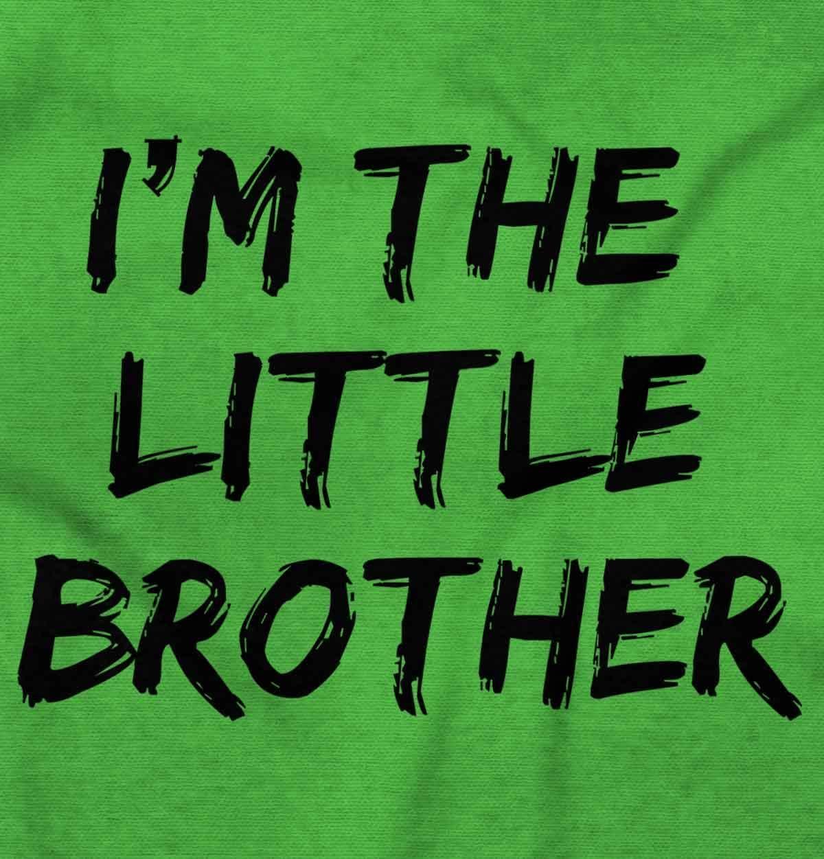 imageBrisco Brands Im the Little Brother Siblings Baby Bodysuit Jumper BoysApple