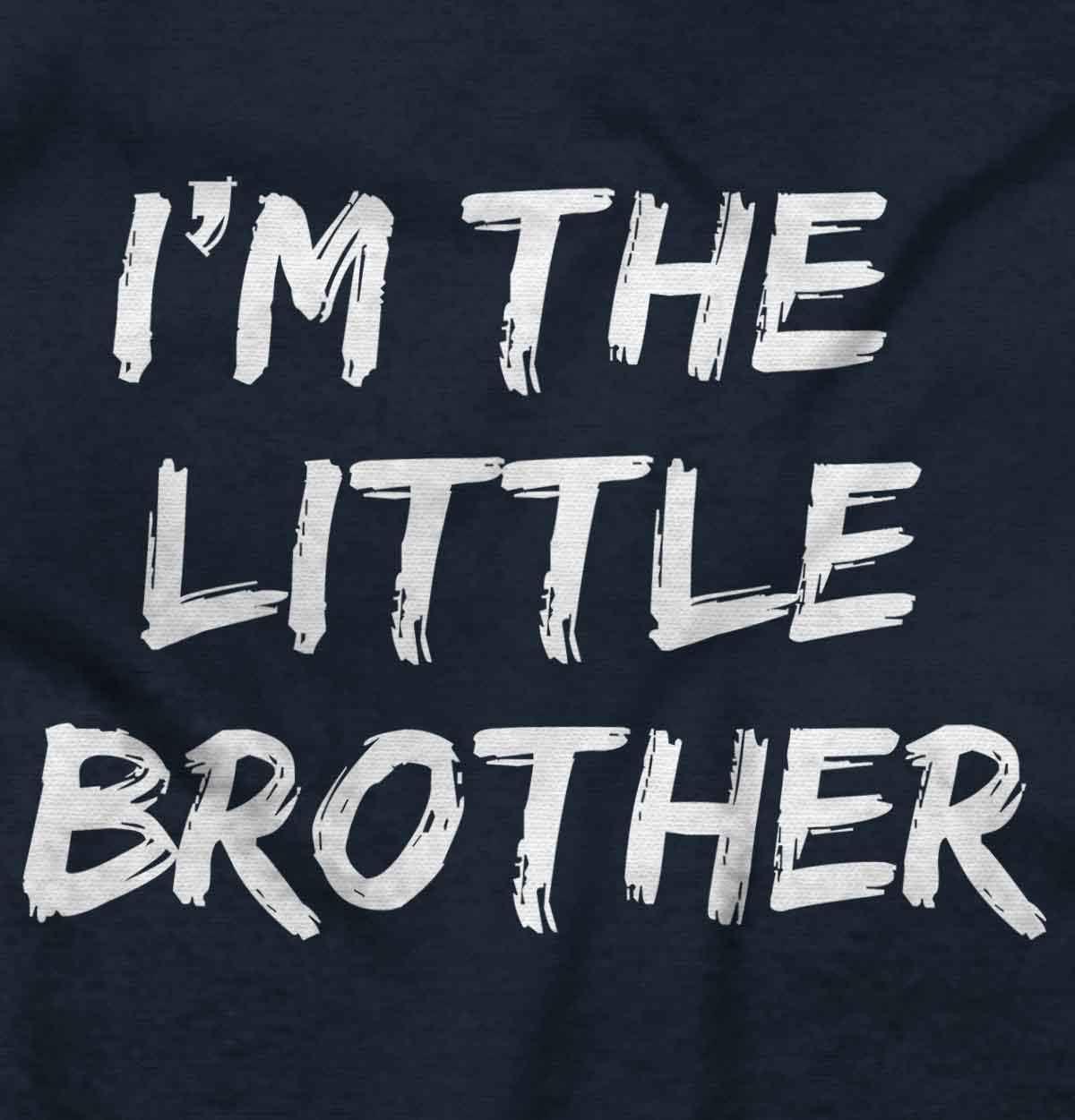imageBrisco Brands Im the Little Brother Siblings Baby Bodysuit Jumper BoysNavy