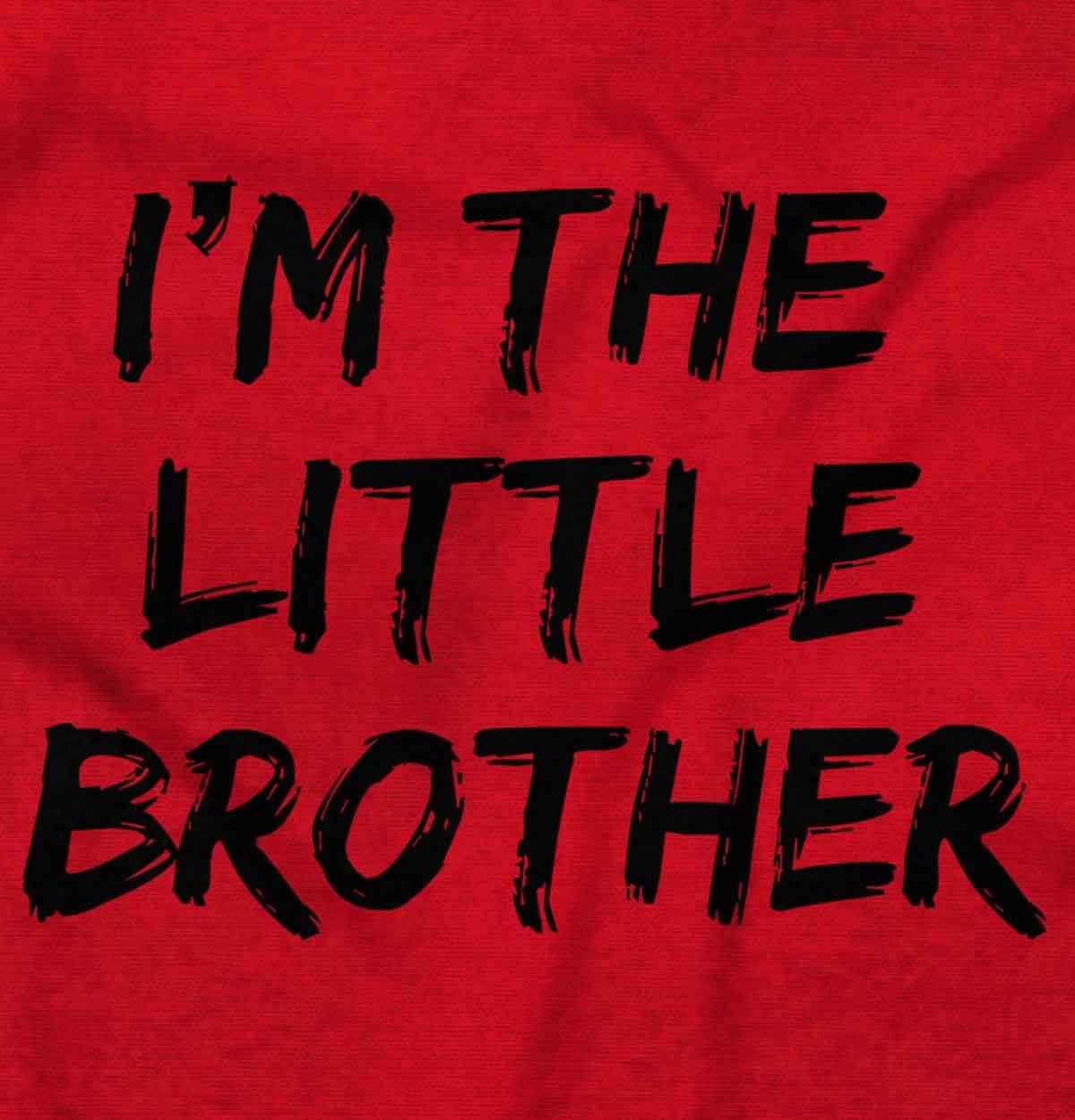 imageBrisco Brands Im the Little Brother Siblings Baby Bodysuit Jumper BoysRed