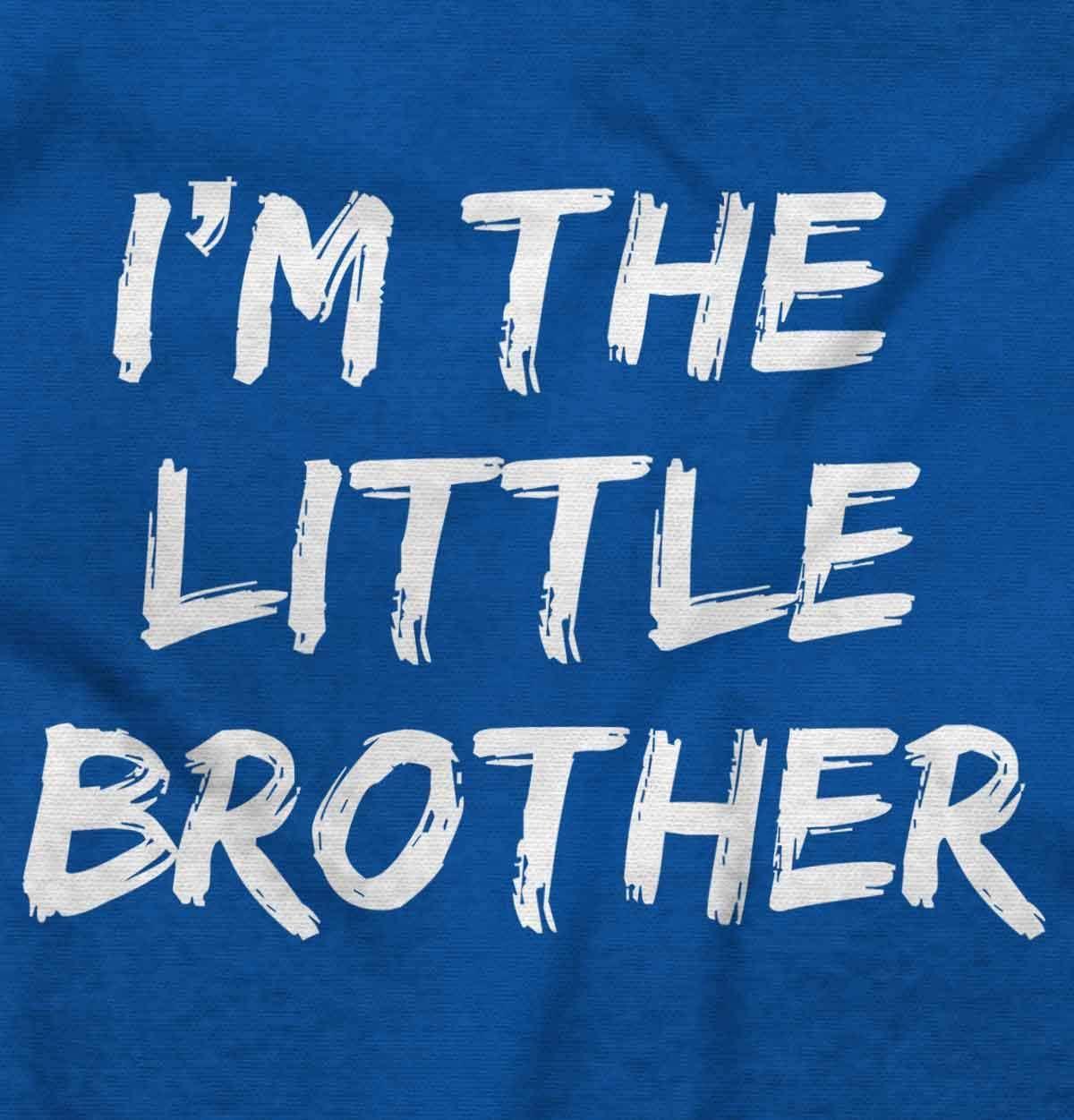 imageBrisco Brands Im the Little Brother Siblings Baby Bodysuit Jumper BoysRoyal