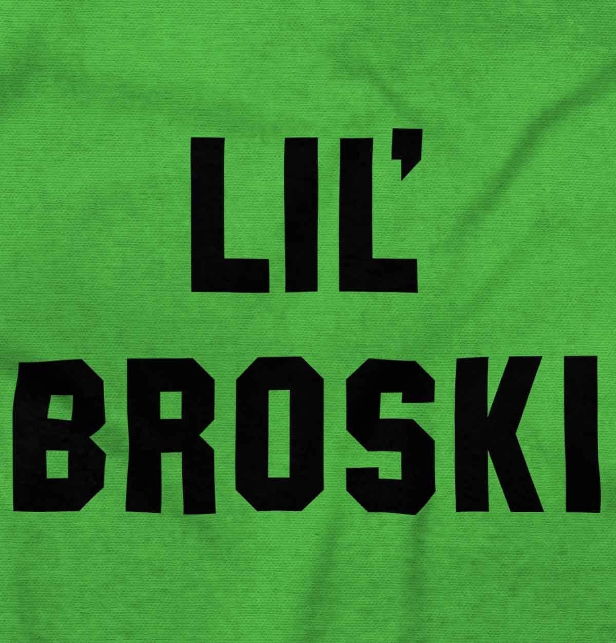 imageBrisco Brands Lil Broski Funny Younger Brother Baby Bodysuit Jumper BoysApple