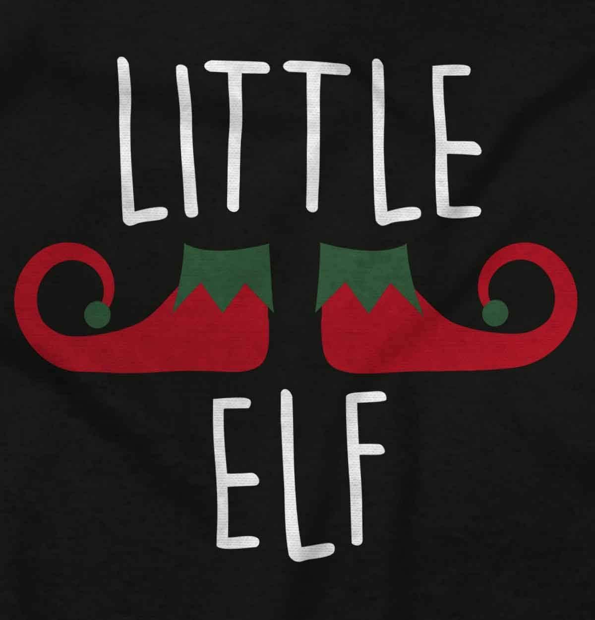 imageBrisco Brands Little Elf Christmas Xmas Baby Romper Boys or GirlsBlack