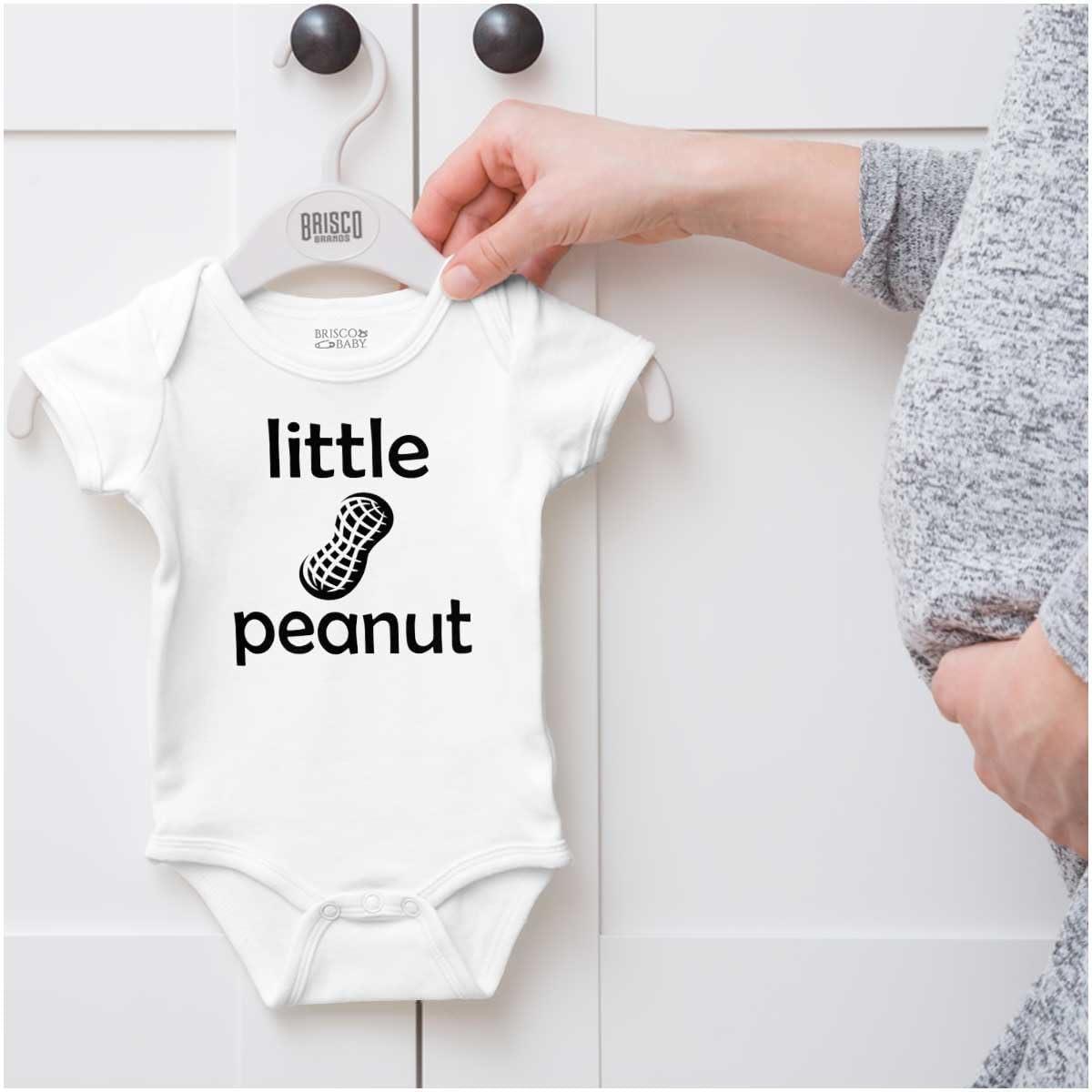 imageBrisco Brands Little Peanut Tiny Adorable Babies Baby Romper Boys or GirlsWhite