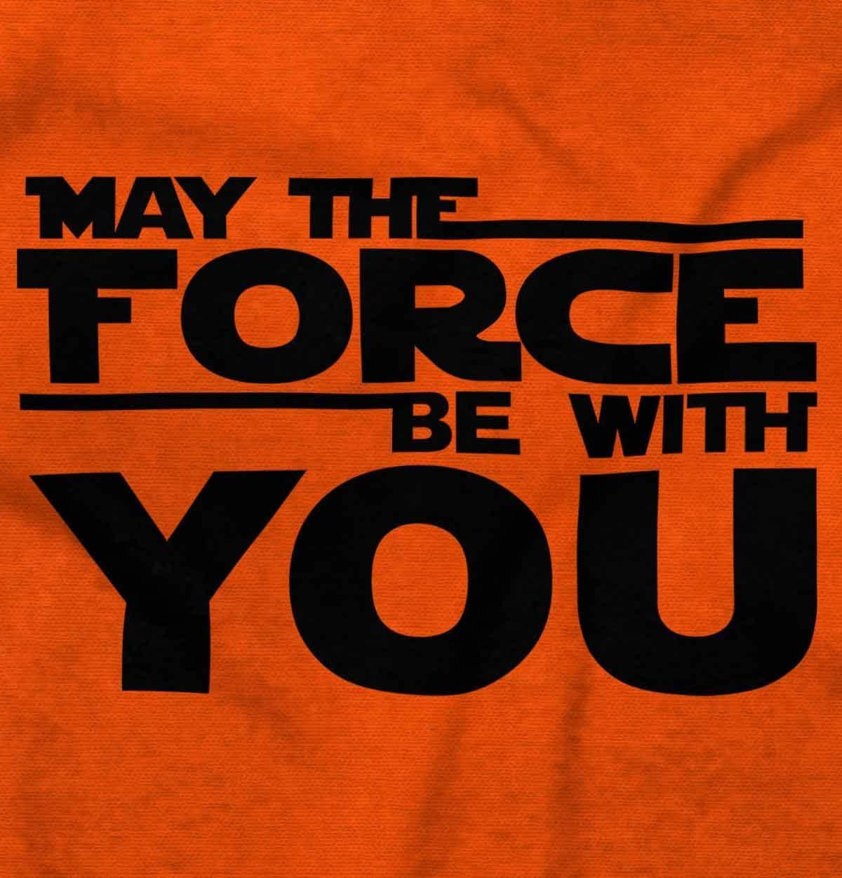 imageBrisco Brands May The Universe Be With You Baby Romper Boys or GirlsOrange