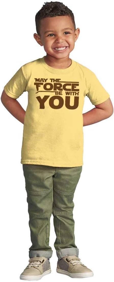 imageBrisco Brands May The Universe Be with You Toddler Boy Girl T ShirtButter