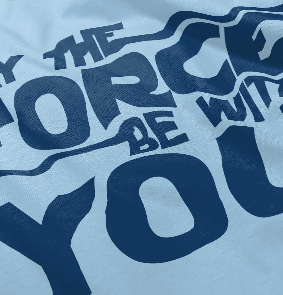 imageBrisco Brands May The Universe Be with You Toddler Boy Girl T ShirtLight Blue