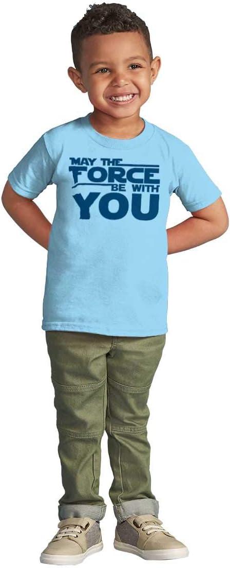 imageBrisco Brands May The Universe Be with You Toddler Boy Girl T ShirtLight Blue