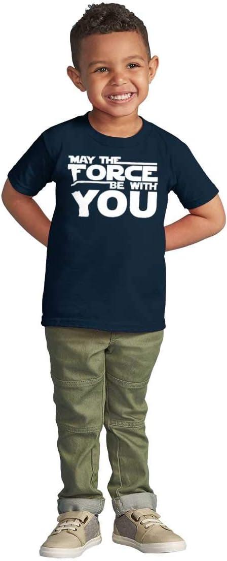 imageBrisco Brands May The Universe Be with You Toddler Boy Girl T ShirtNavy