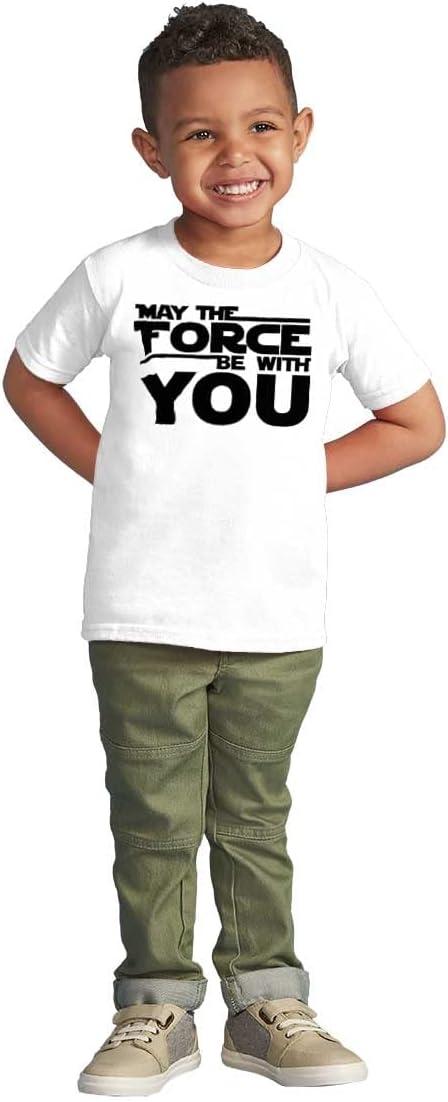 imageBrisco Brands May The Universe Be with You Toddler Boy Girl T ShirtWhite