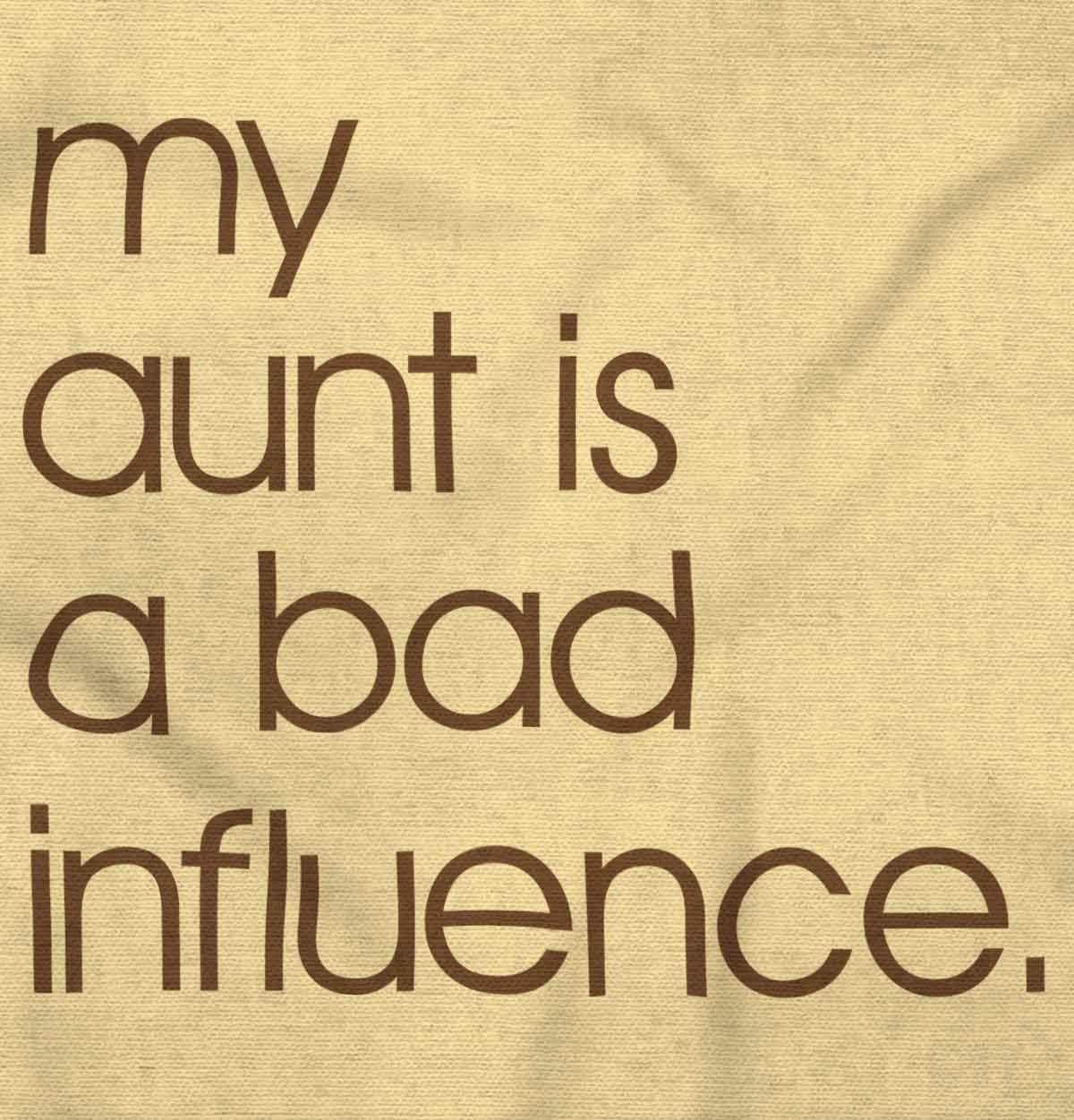 imageBrisco Brands My Aunt is a Bad Influence Funny Cute Baby Romper Boys or GirlsBanana