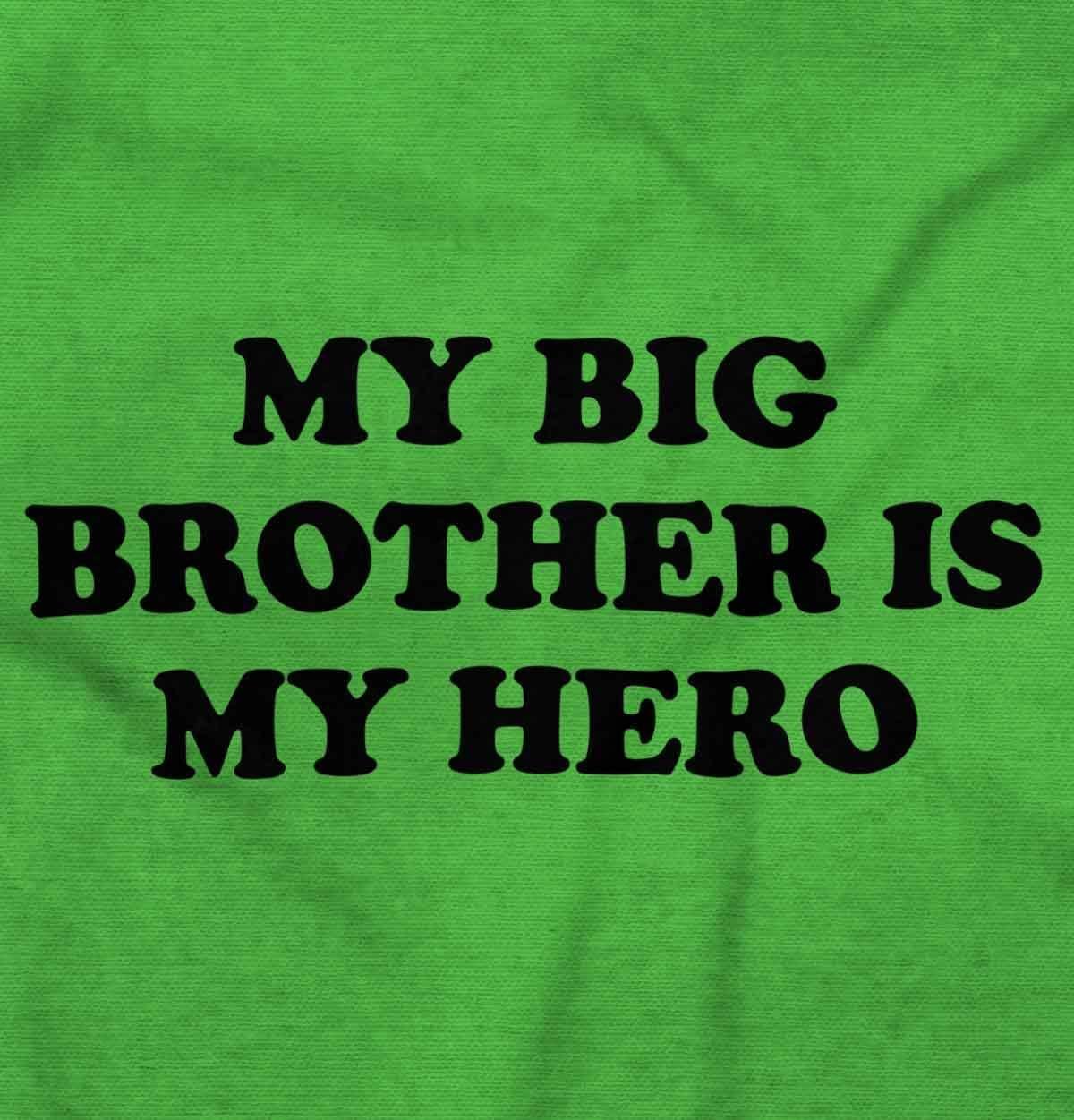 imageBrisco Brands My Big Brother is My Hero Baby Romper Boys or GirlsApple
