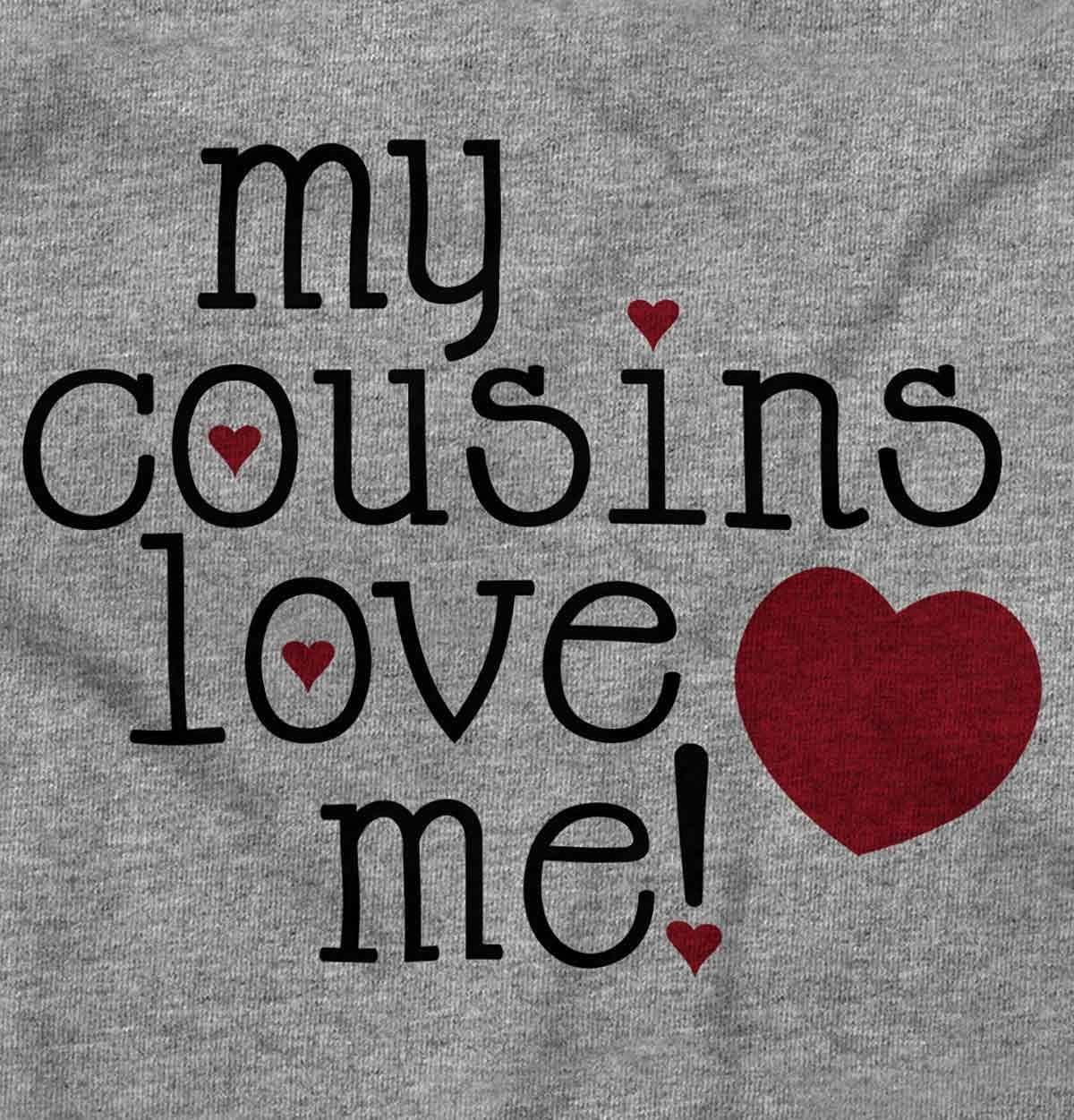 imageBrisco Brands My Cousins Love Me Adorable Lil Cos Baby Romper Boys or GirlsHeather
