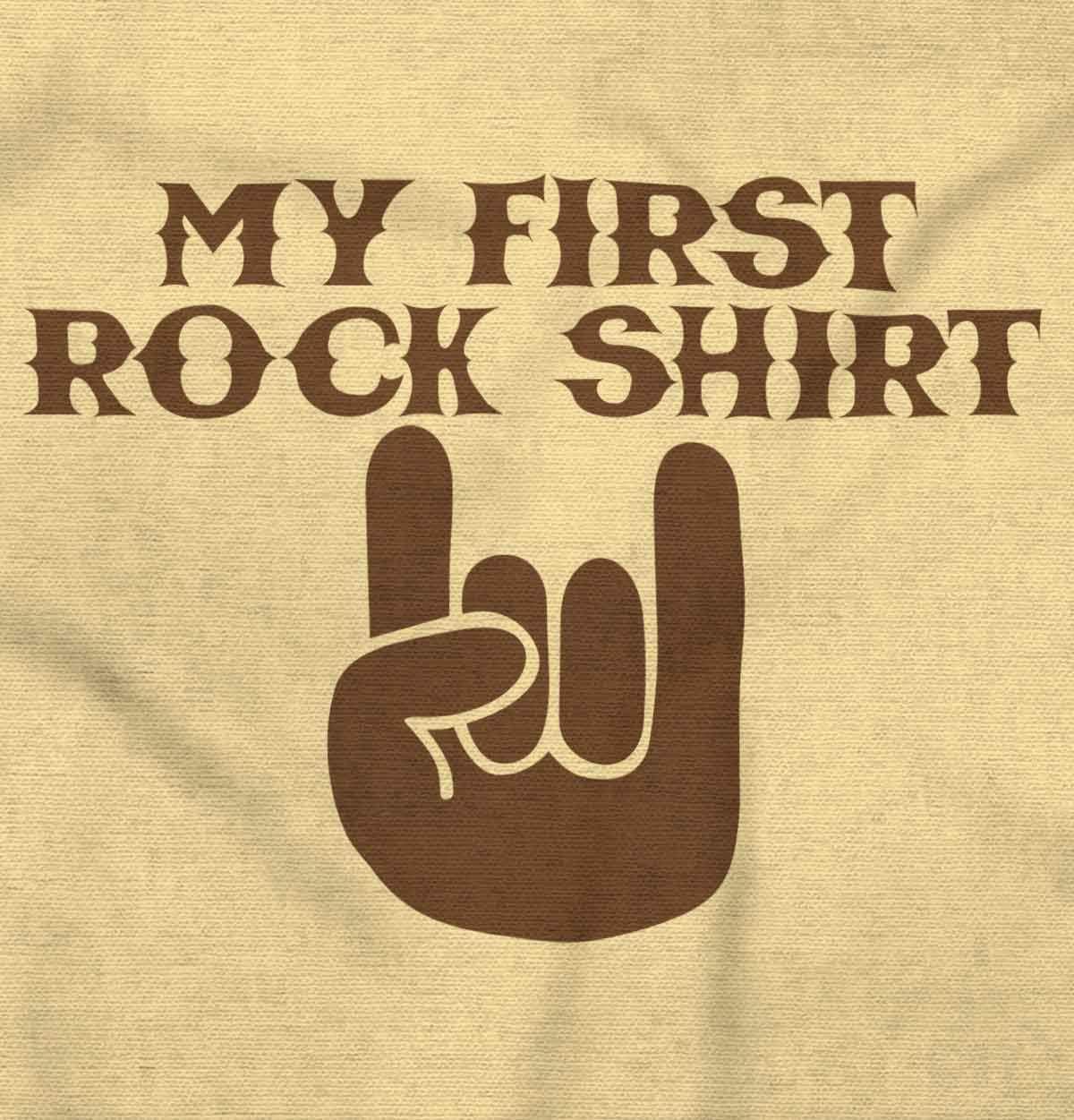 imageBrisco Brands My First Rock Outfit Baby Romper Boys or GirlsBanana