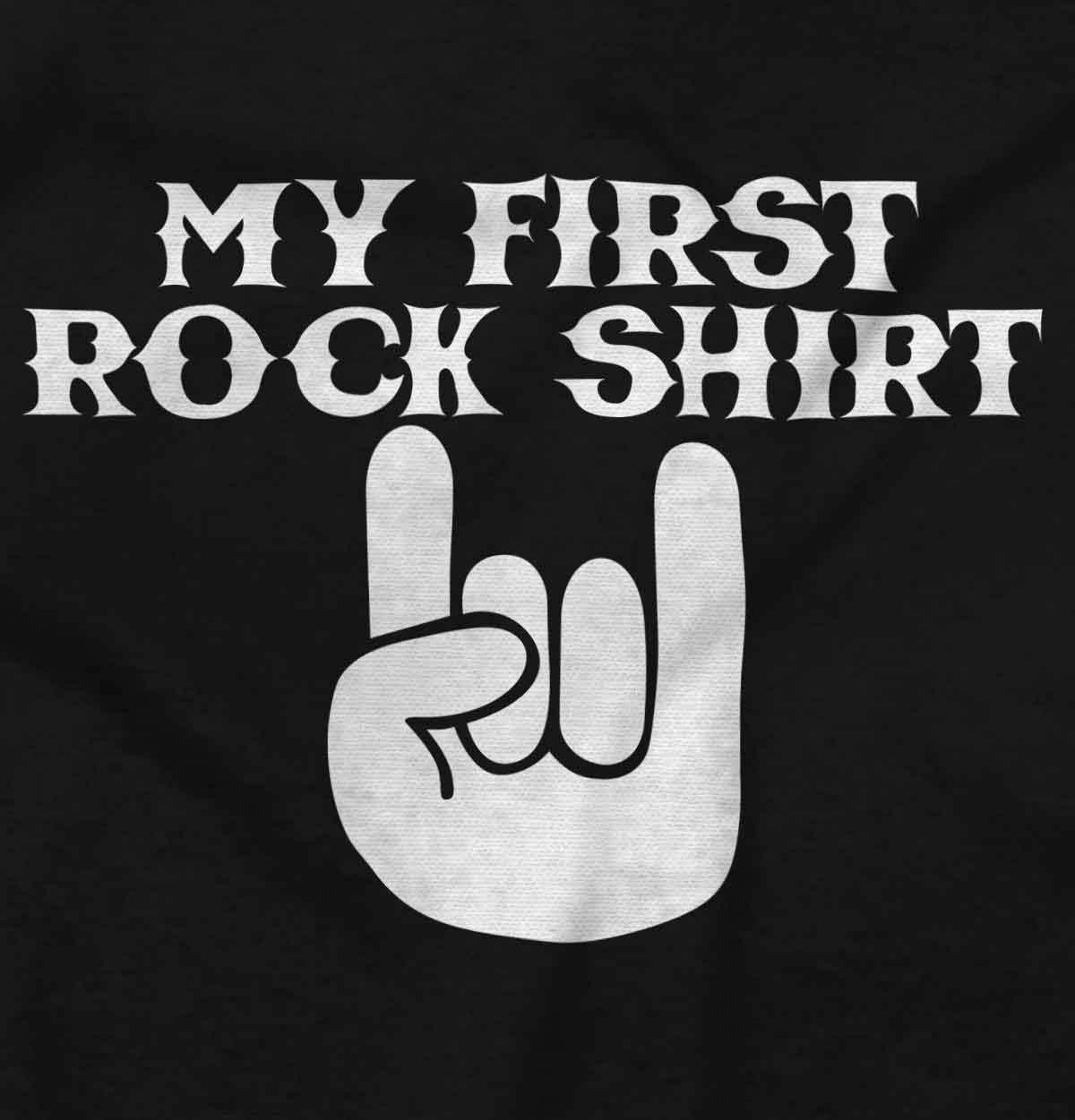 imageBrisco Brands My First Rock Outfit Baby Romper Boys or GirlsBlack