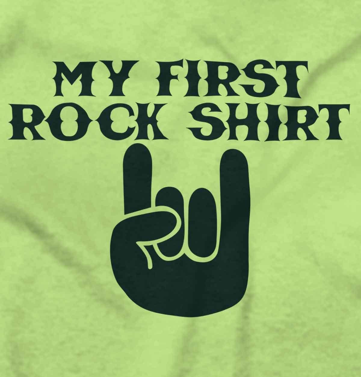 imageBrisco Brands My First Rock Outfit Baby Romper Boys or GirlsKey Lime