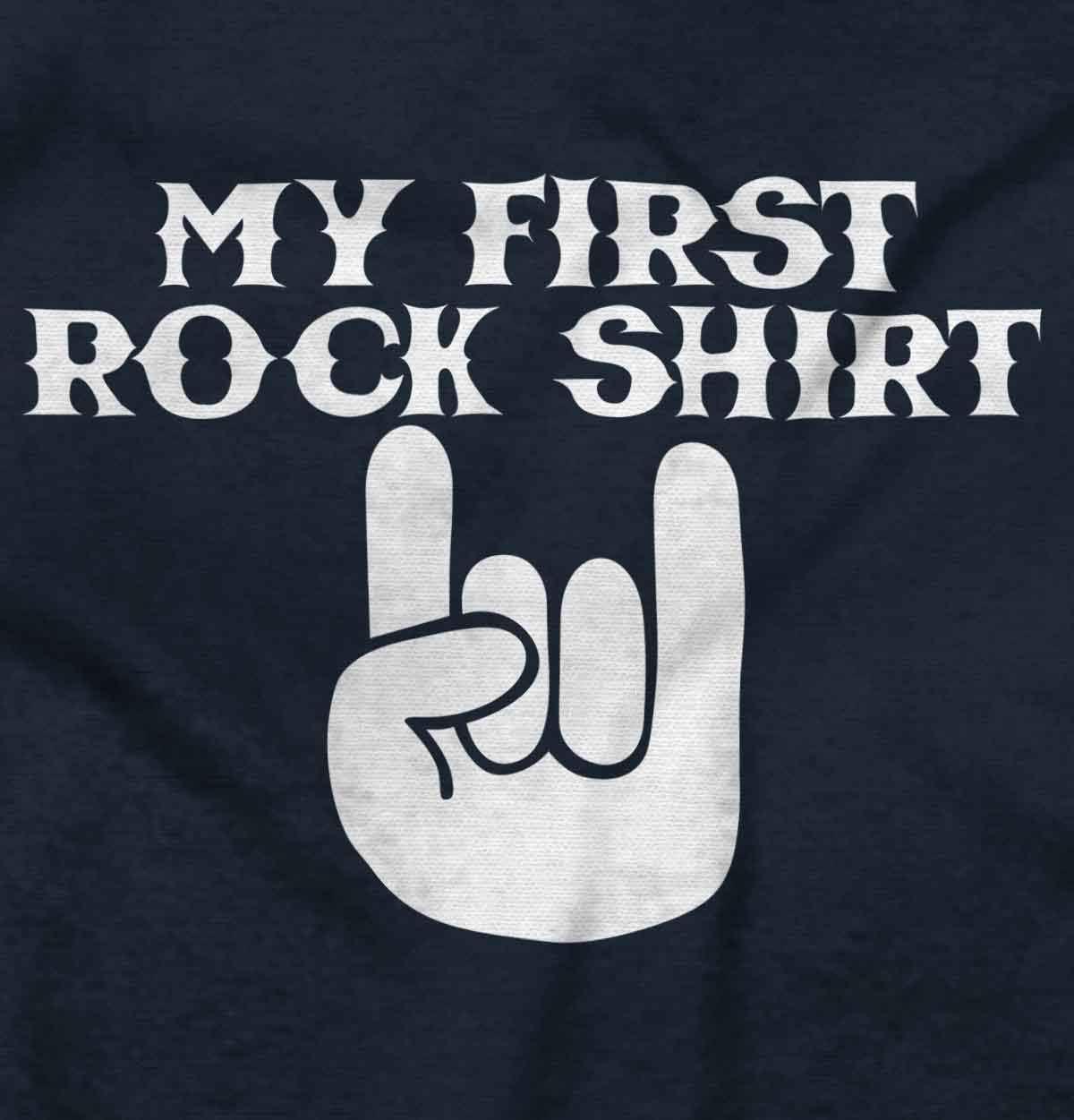 imageBrisco Brands My First Rock Outfit Baby Romper Boys or GirlsNavy