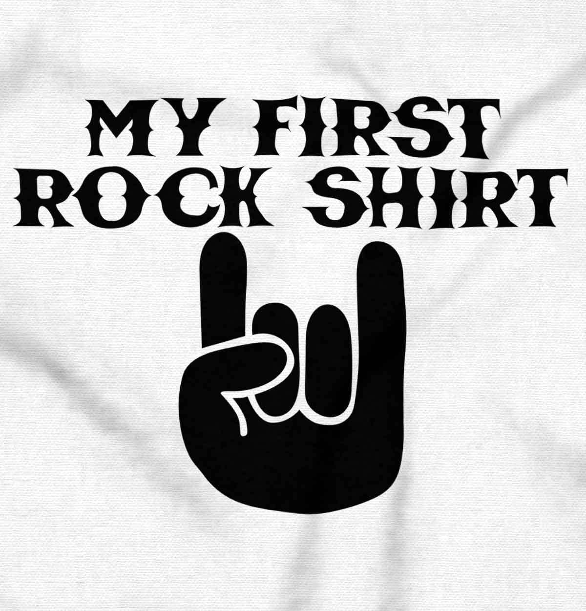 imageBrisco Brands My First Rock Outfit Baby Romper Boys or GirlsWhite