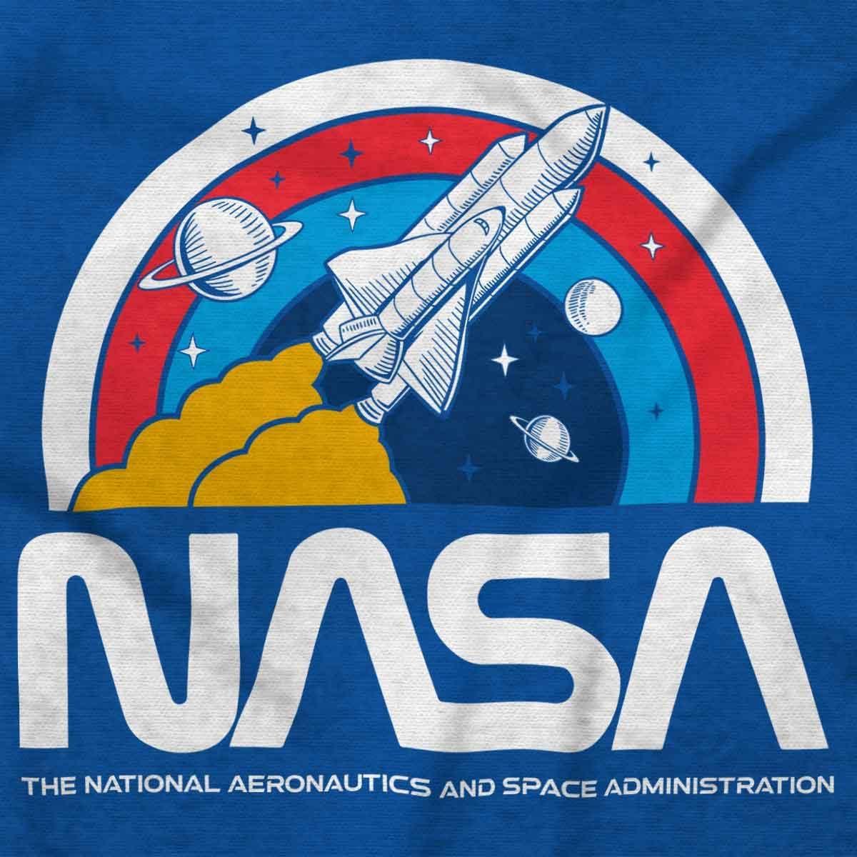 imageBrisco Brands NASA Vintage Retro Space Shuttle Hoodie Sweatshirt Women MenRoyal