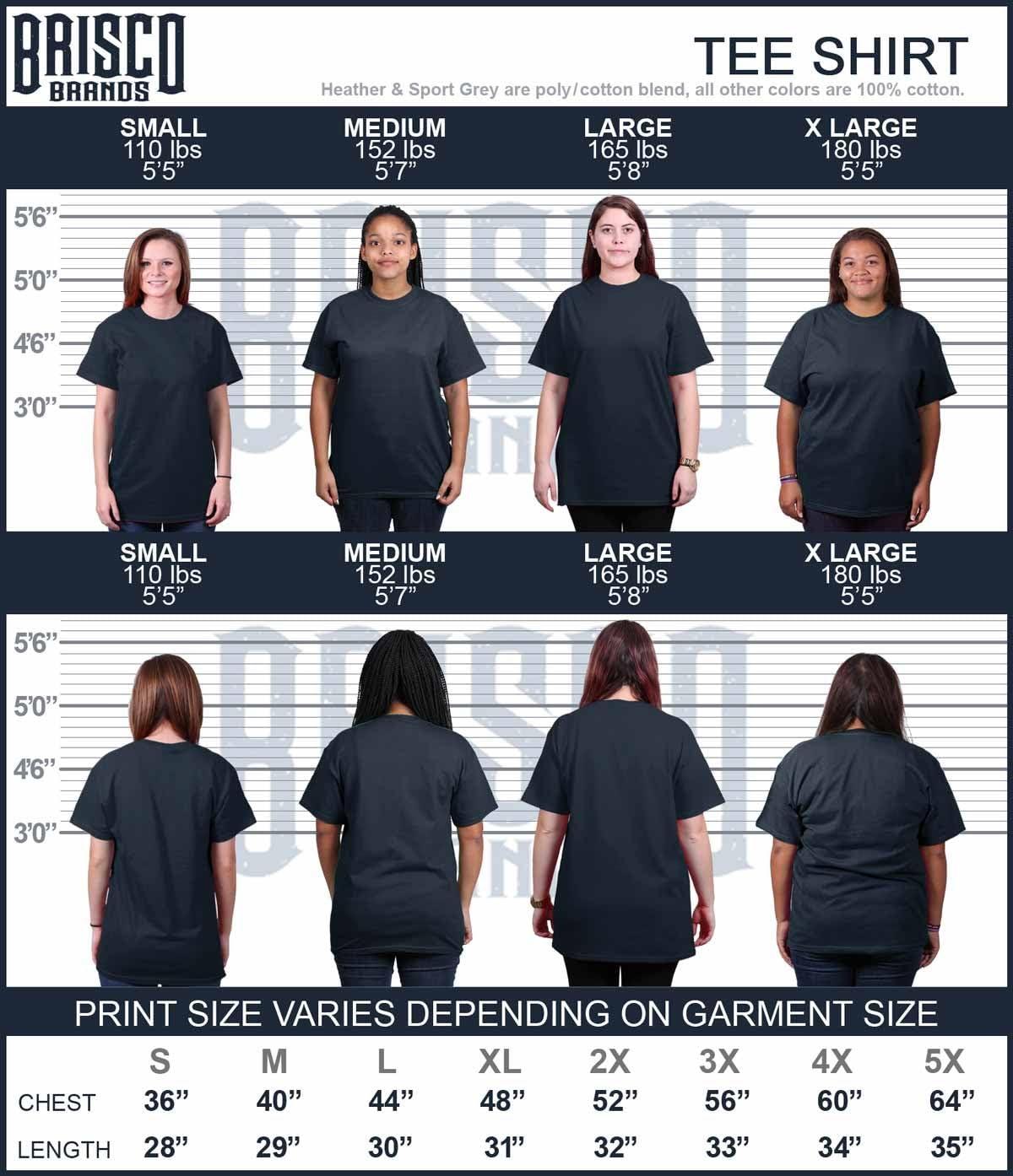 imageBrisco Brands Navy Girlfriend US Womens Graphic T Shirt TeesNavy