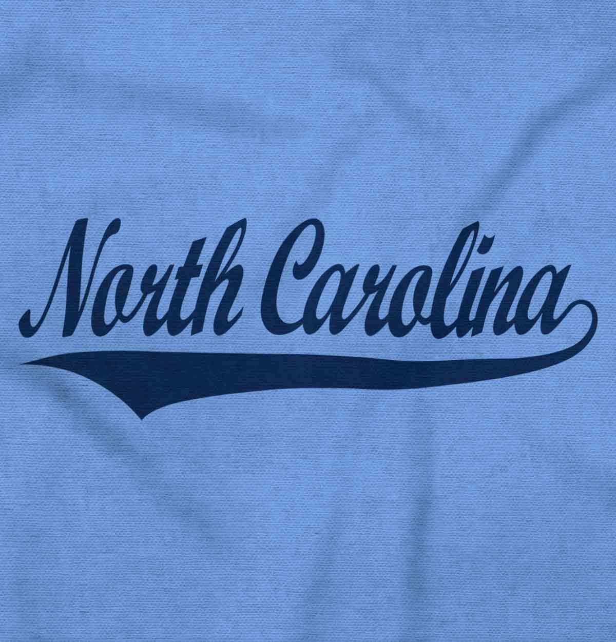 imageBrisco Brands North Carolina NC Athlete Script Font Hoodie Sweatshirt Women MenCarolina Blue